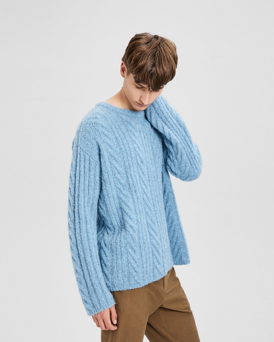 Alpaca Cable Knit Sweater