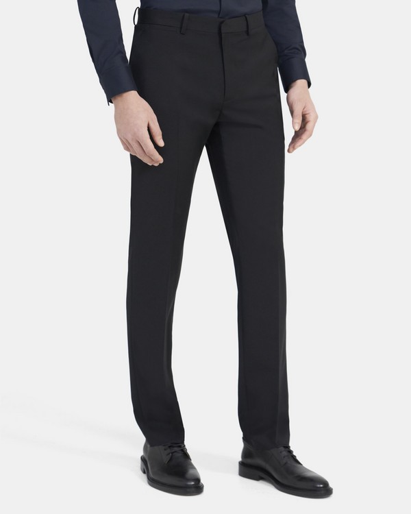 띠어리 수트 바지 Theory Straight-Fit Suit Pant in Sartorial Suiting,BLACK