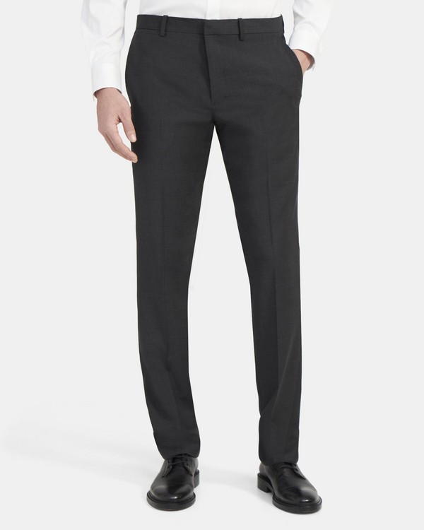 띠어리 수트 바지 Theory Straight-Fit Suit Pant in Sartorial Suiting,CHARCOAL HEATHER