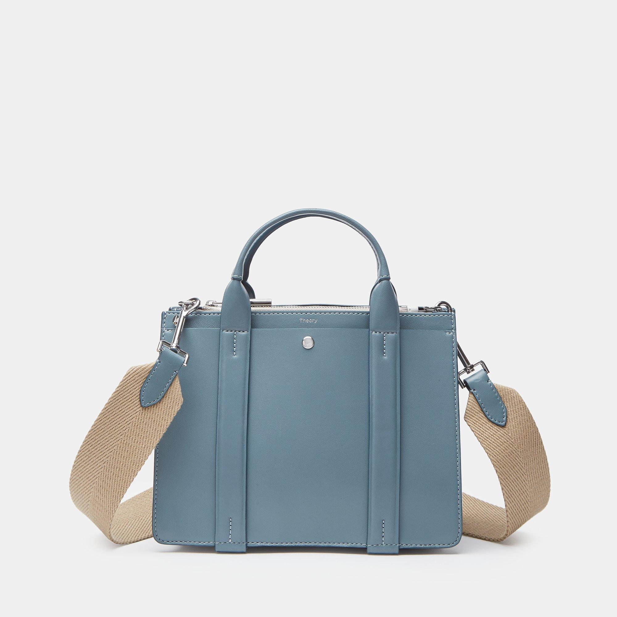 Mini West Bag With Webbing Shoulder Strap in Nappa Leather | Theory