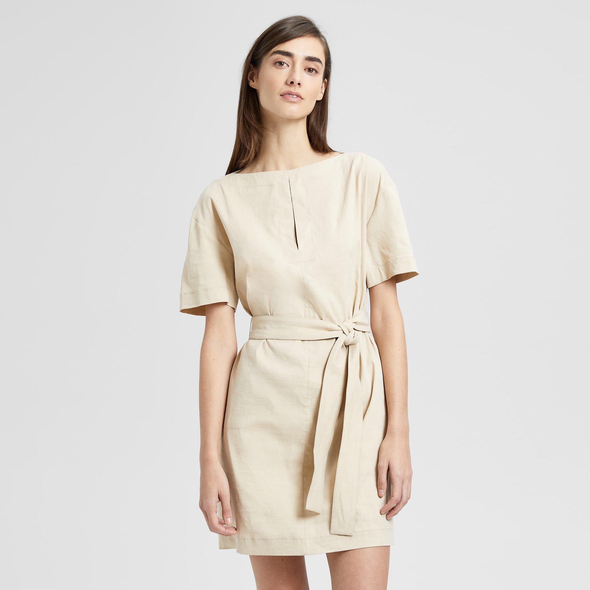 theory belted shift dress