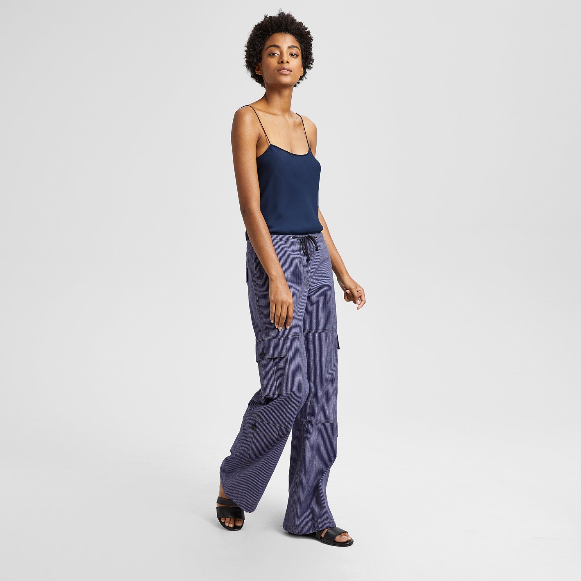 theory silk cortlandt pants