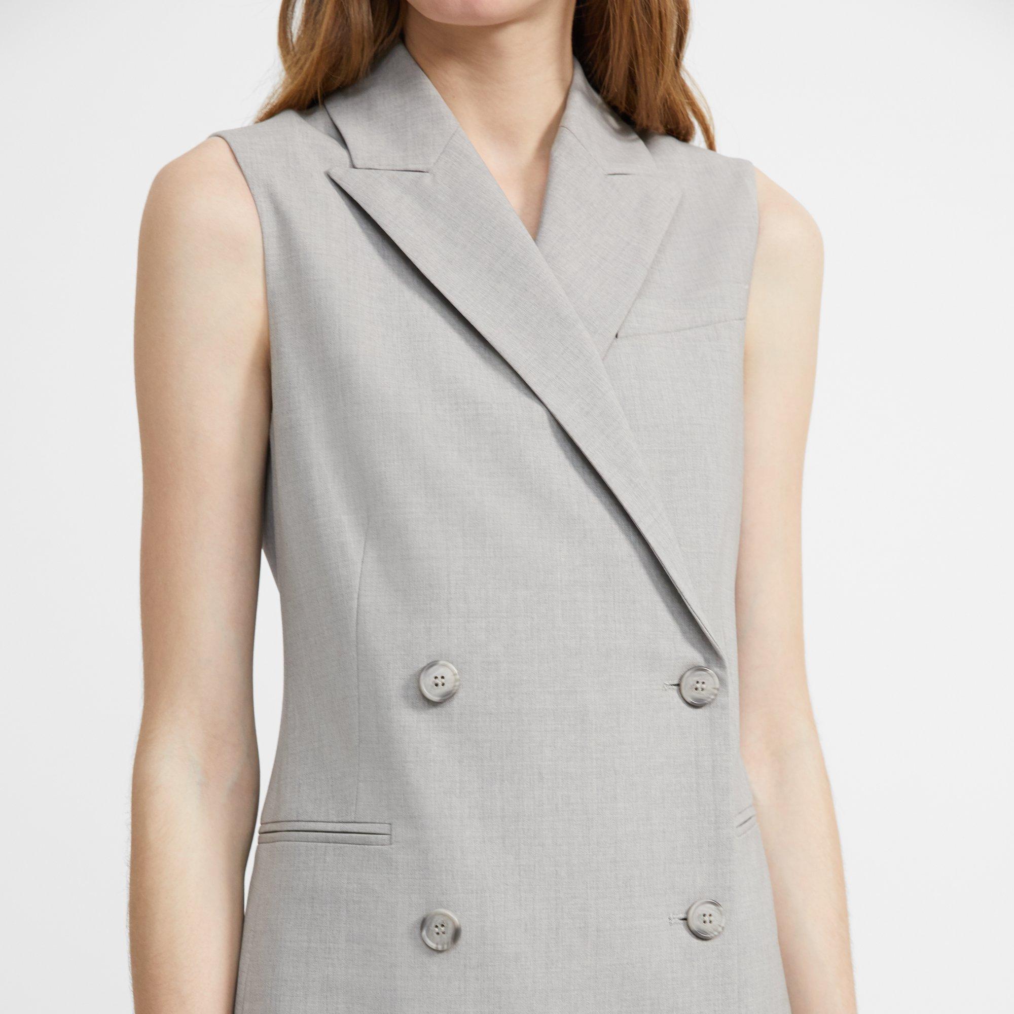 grey blazer dress