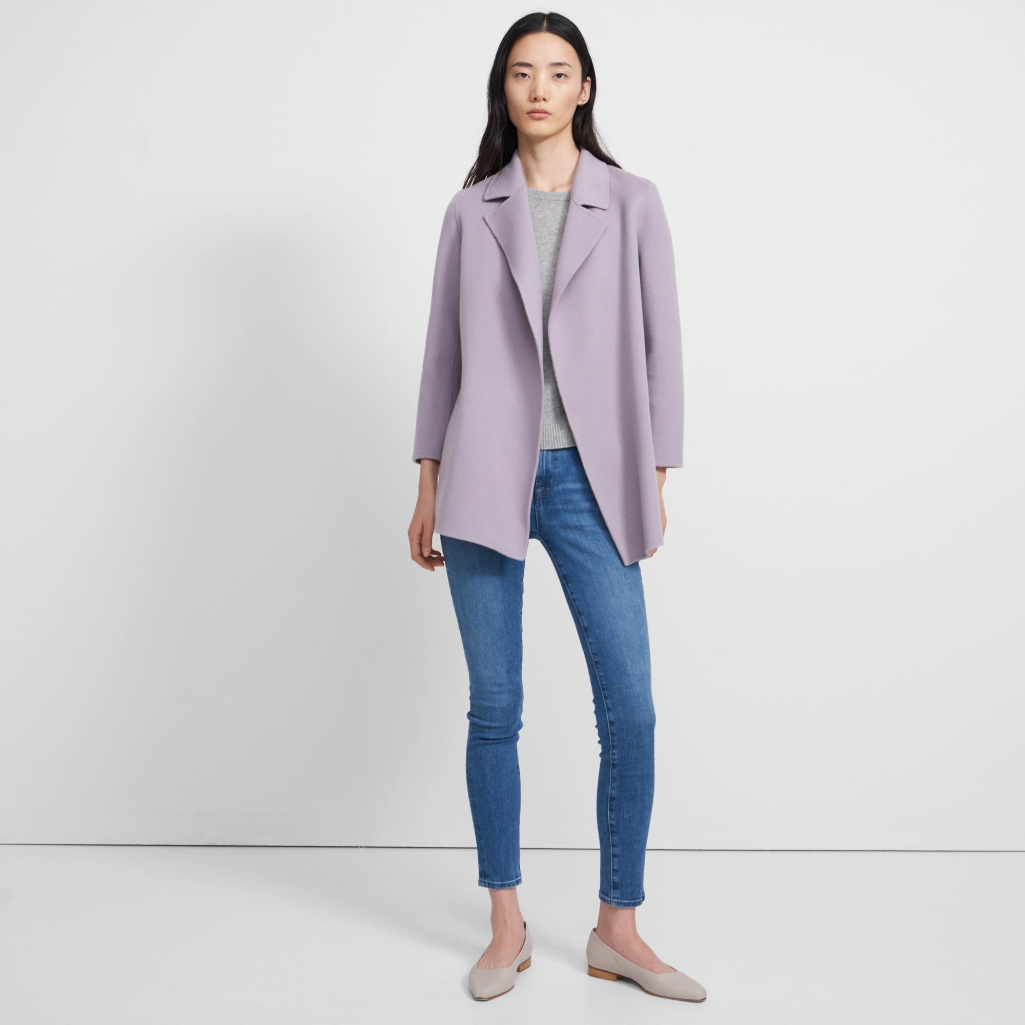 Clairene Jacket in Double-Face Wool-Cashmere 0 - click to view larger image
