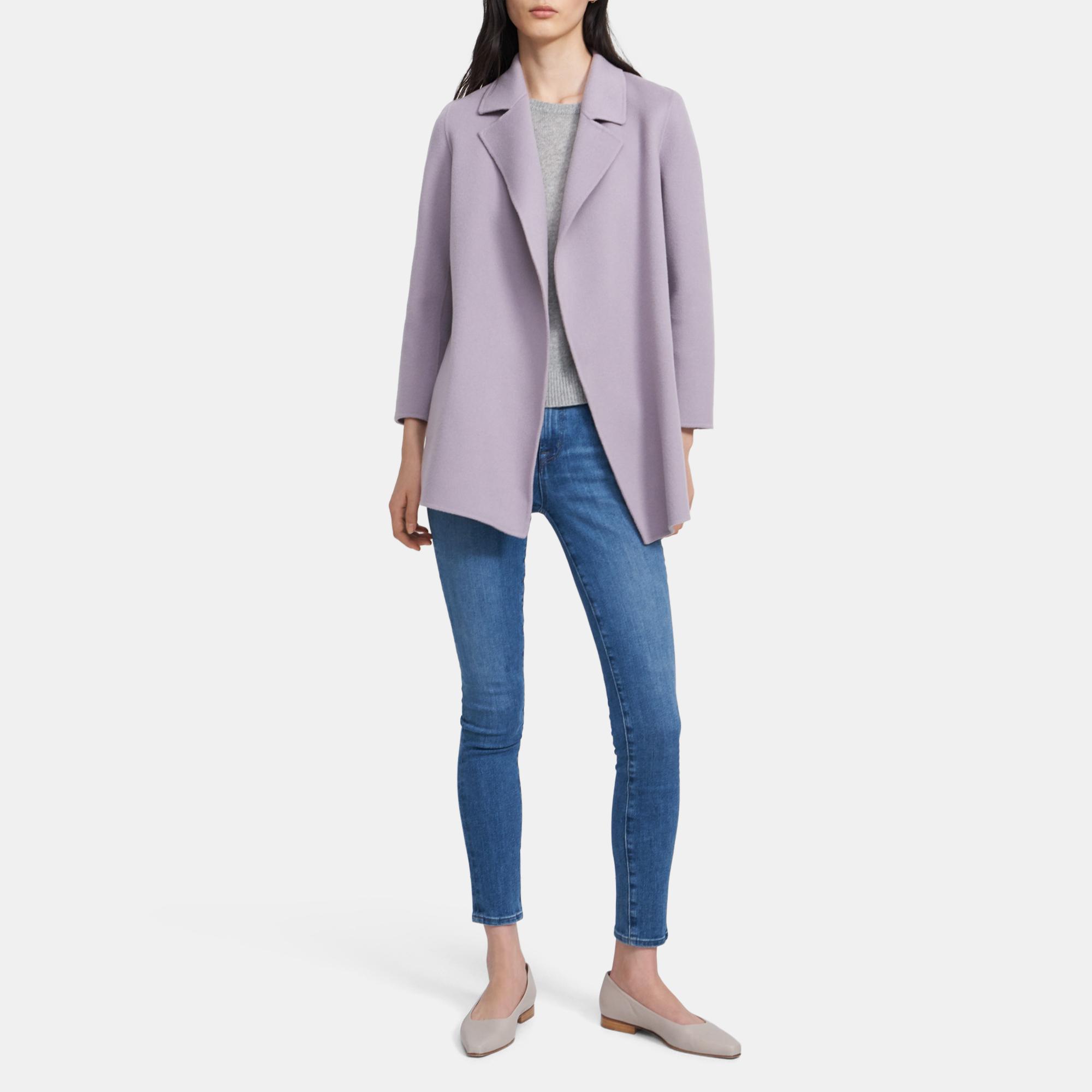 Clairene Jacket in Double-Face Wool-Cashmere 0 - click to view larger image