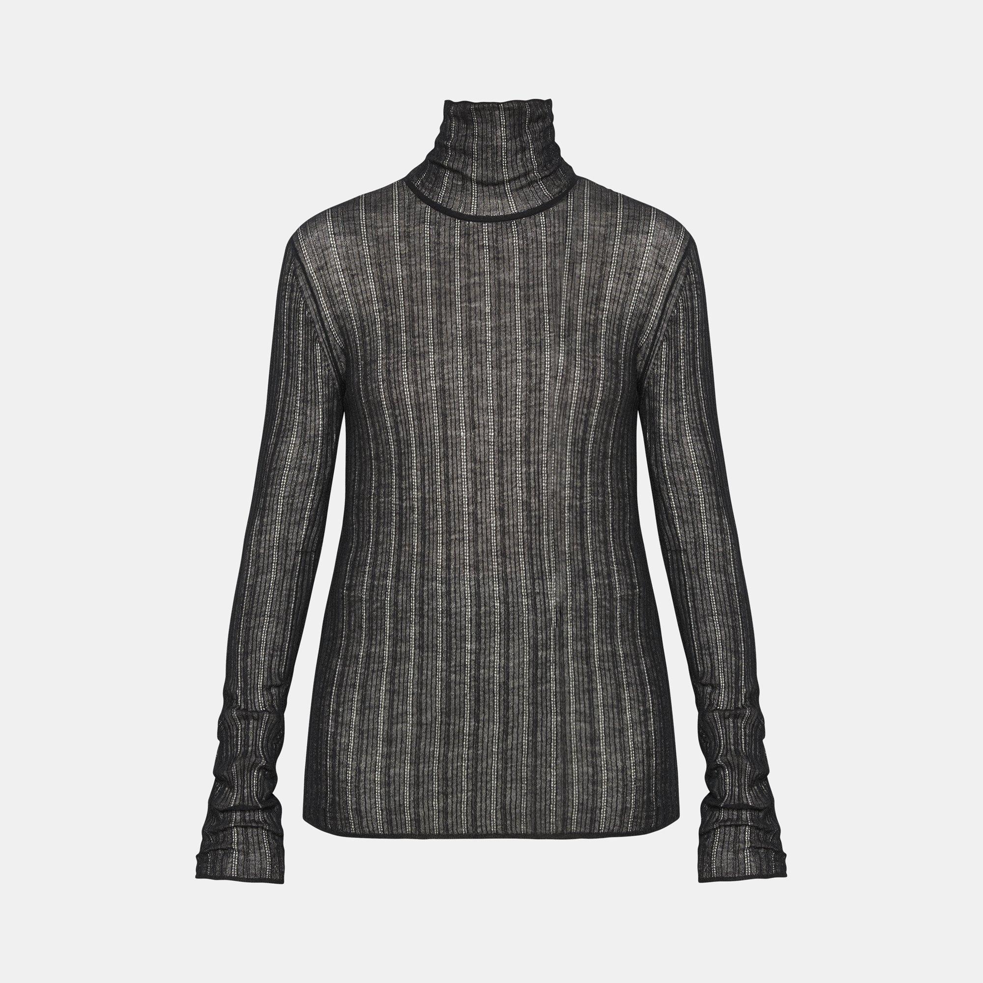 theory sheer turtleneck