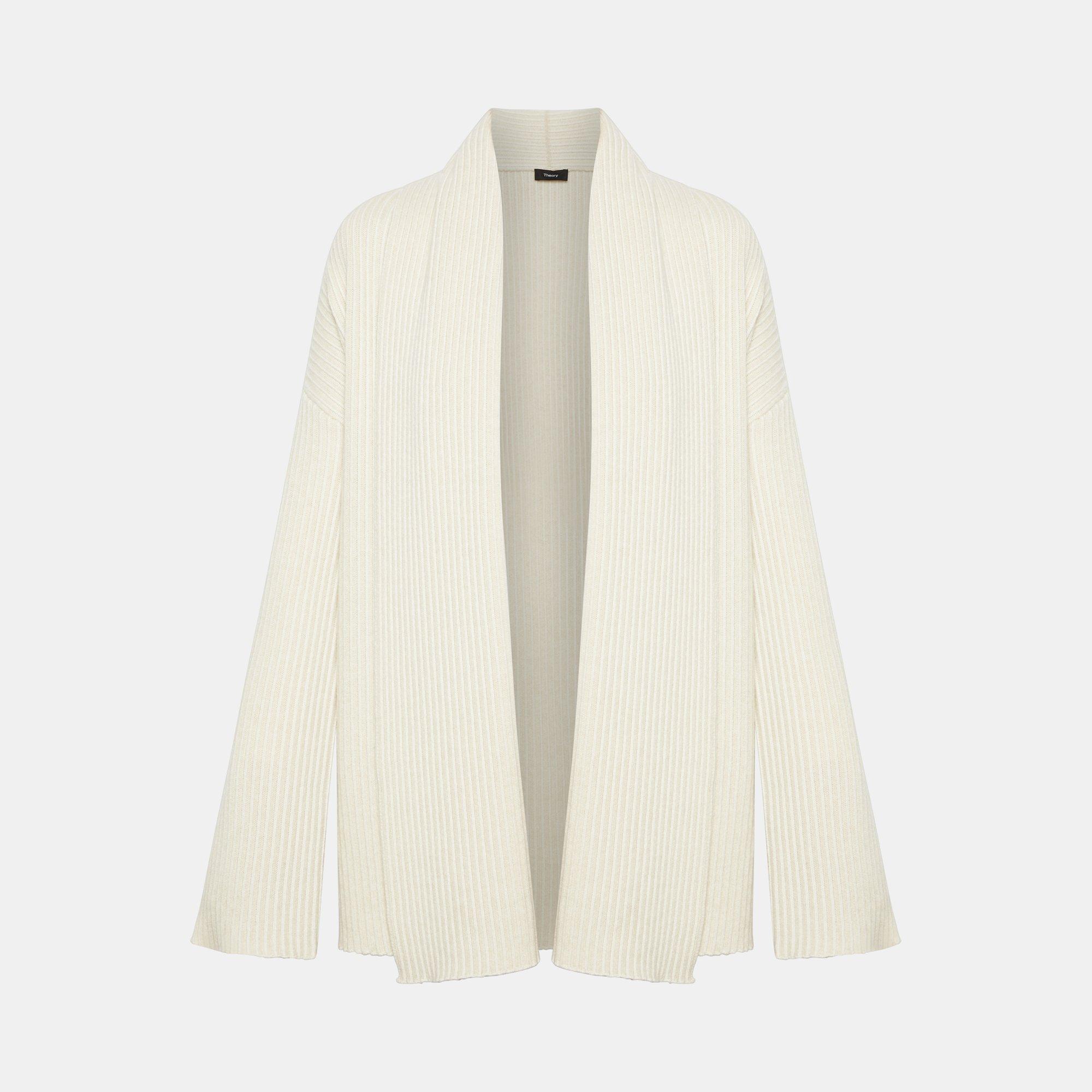 ribbed oversized cardigan