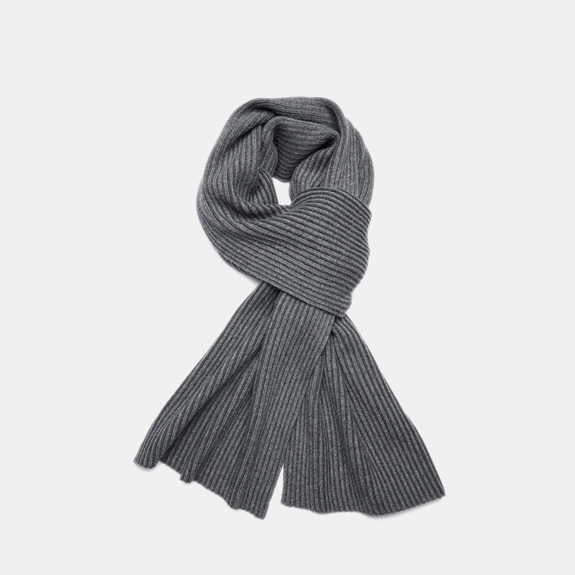 oversized black cashmere scarf