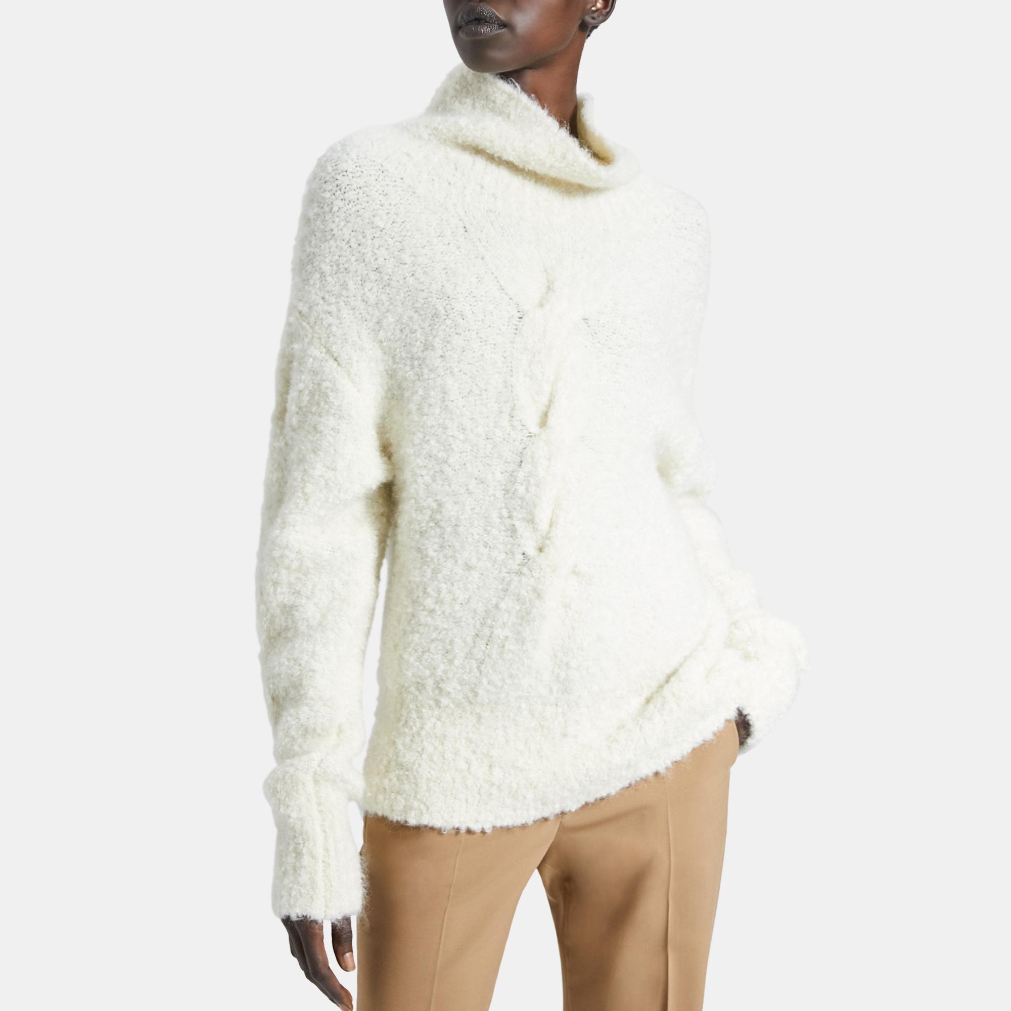 MOHAIR CABLE TNECK