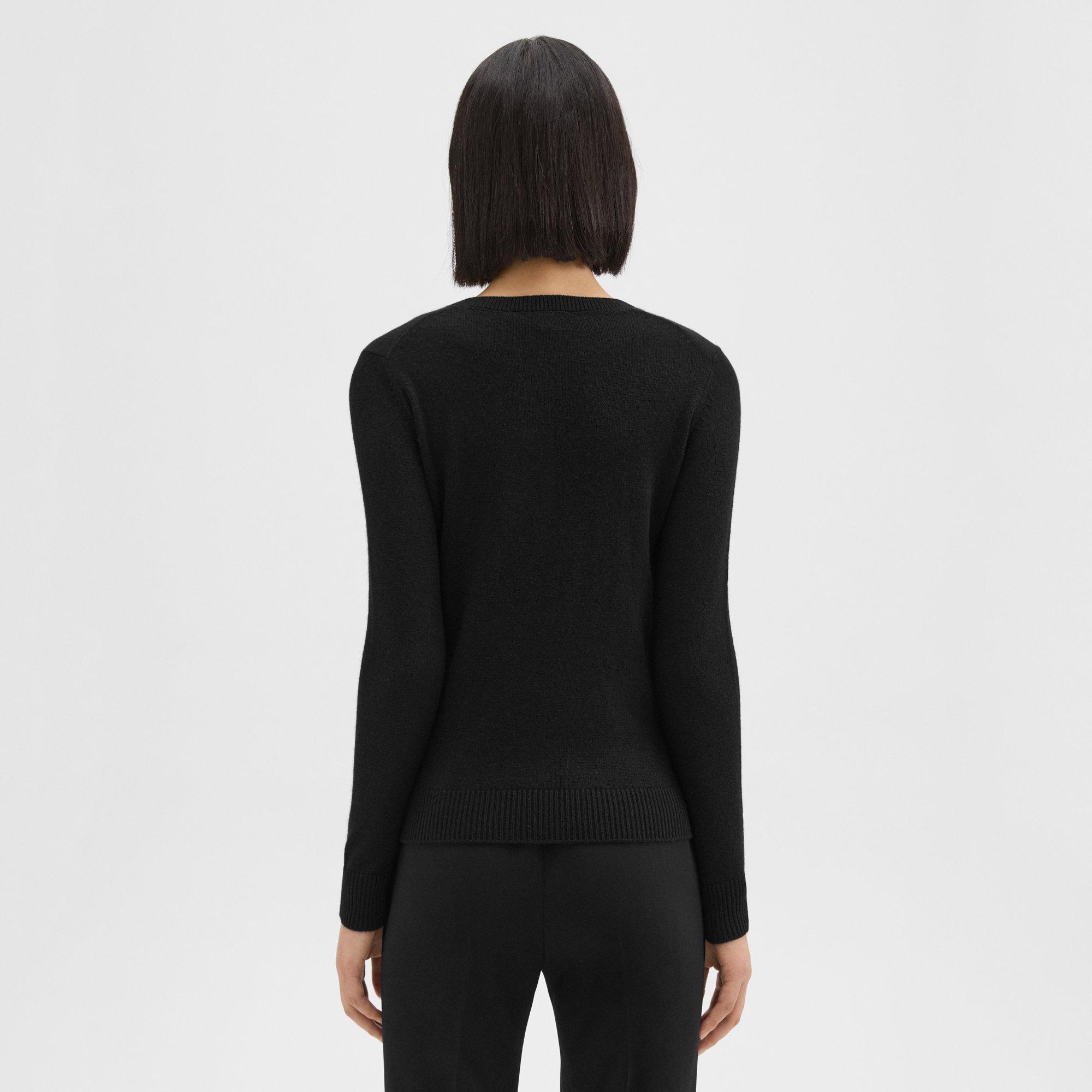 V-Neck Sweater in Feather Cashmere 0 - click to view larger image