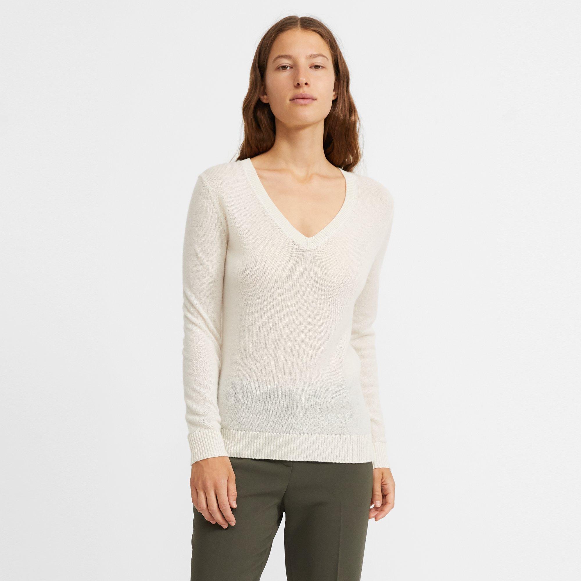 cashmere v neck sweater
