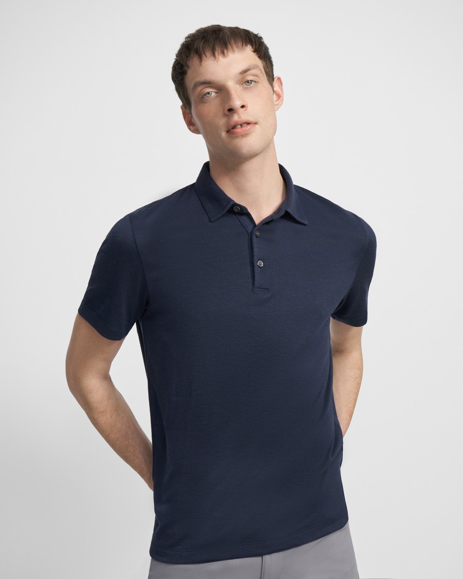 Polo Shirt in Modal Jersey 0 - click to view larger image