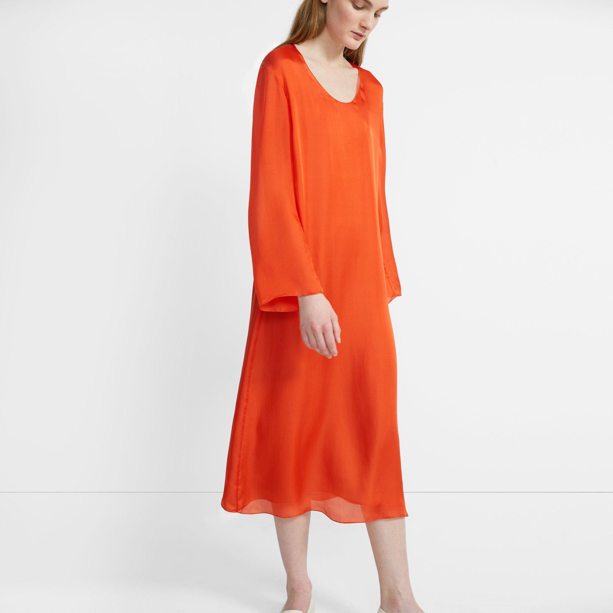 theory orange dress