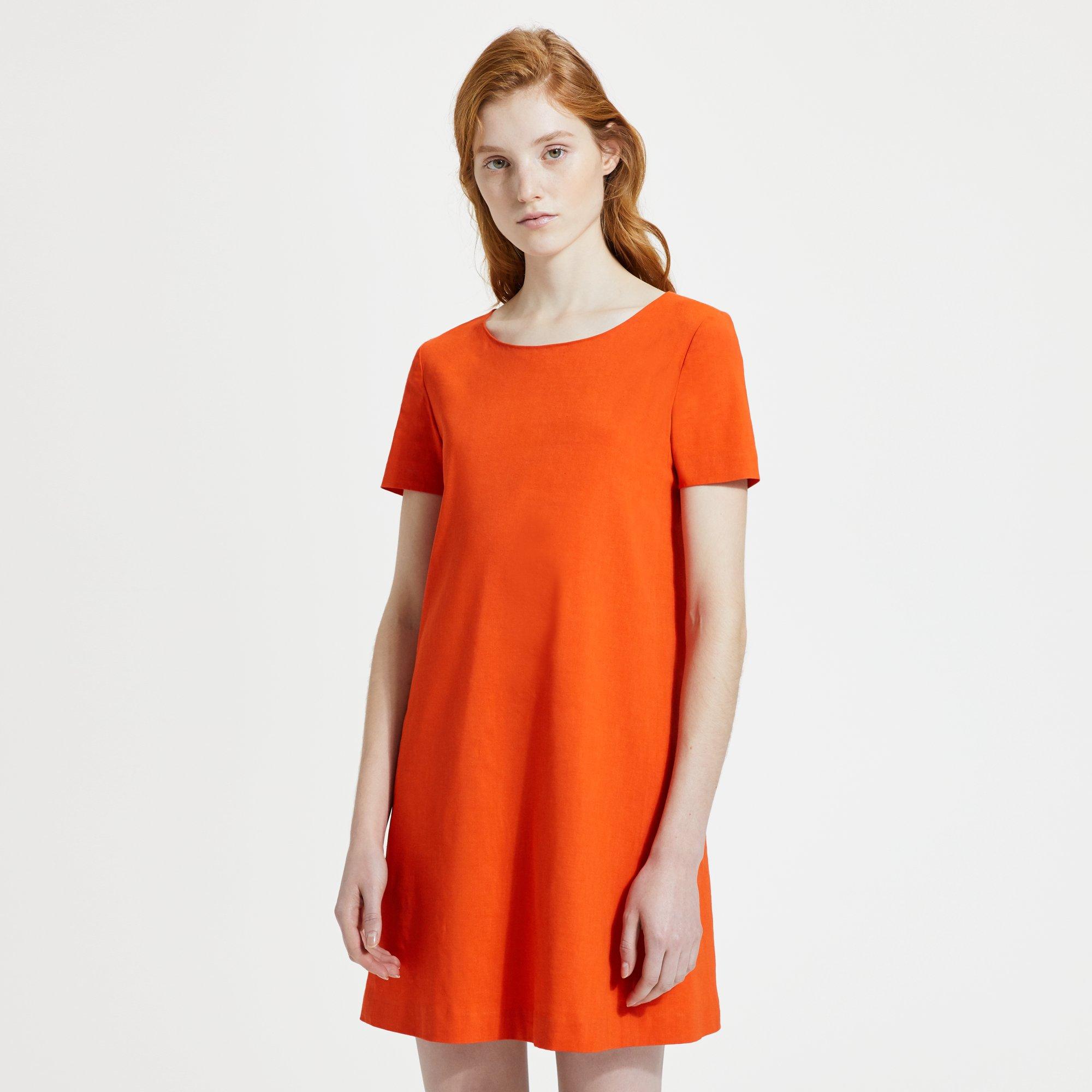 theory orange dress