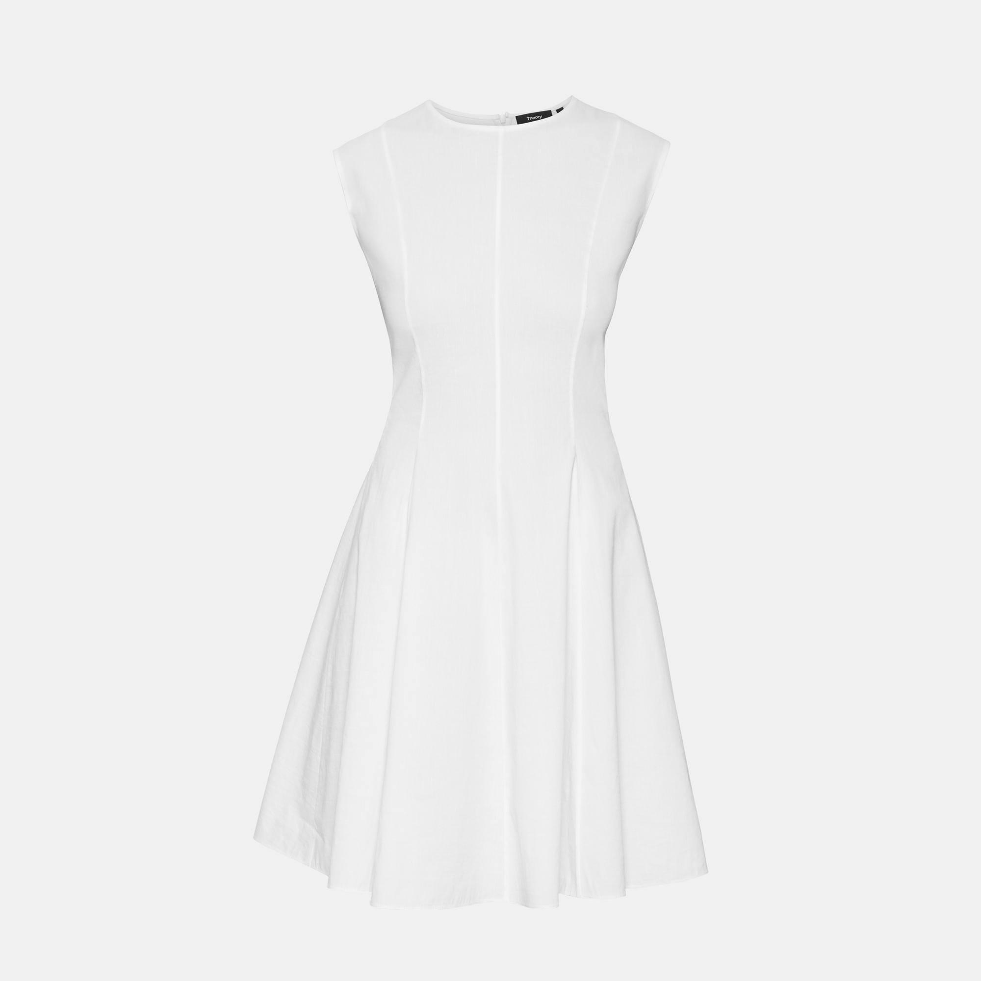 all white peplum dress