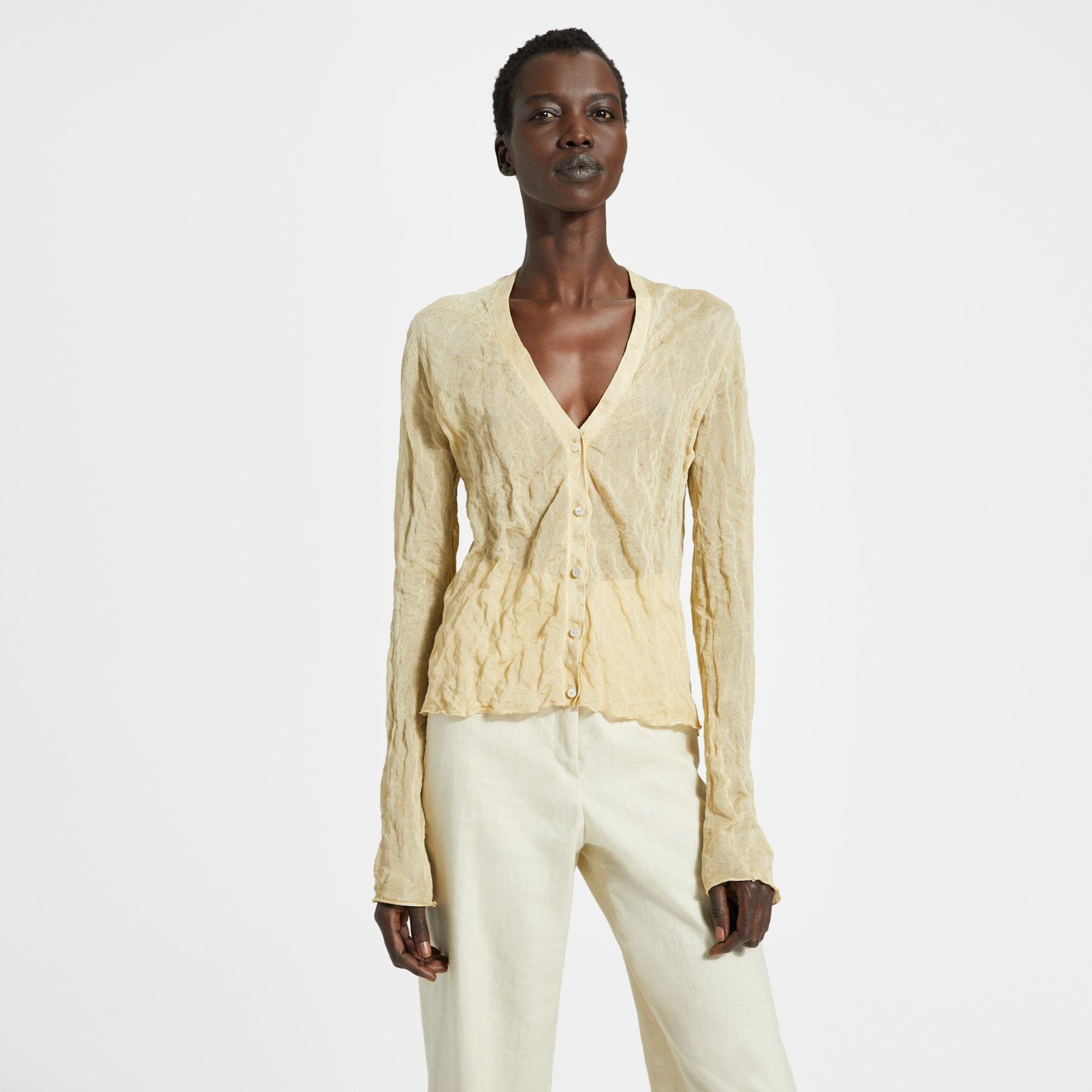 Crinkled Cardigan 0 - click to view larger image