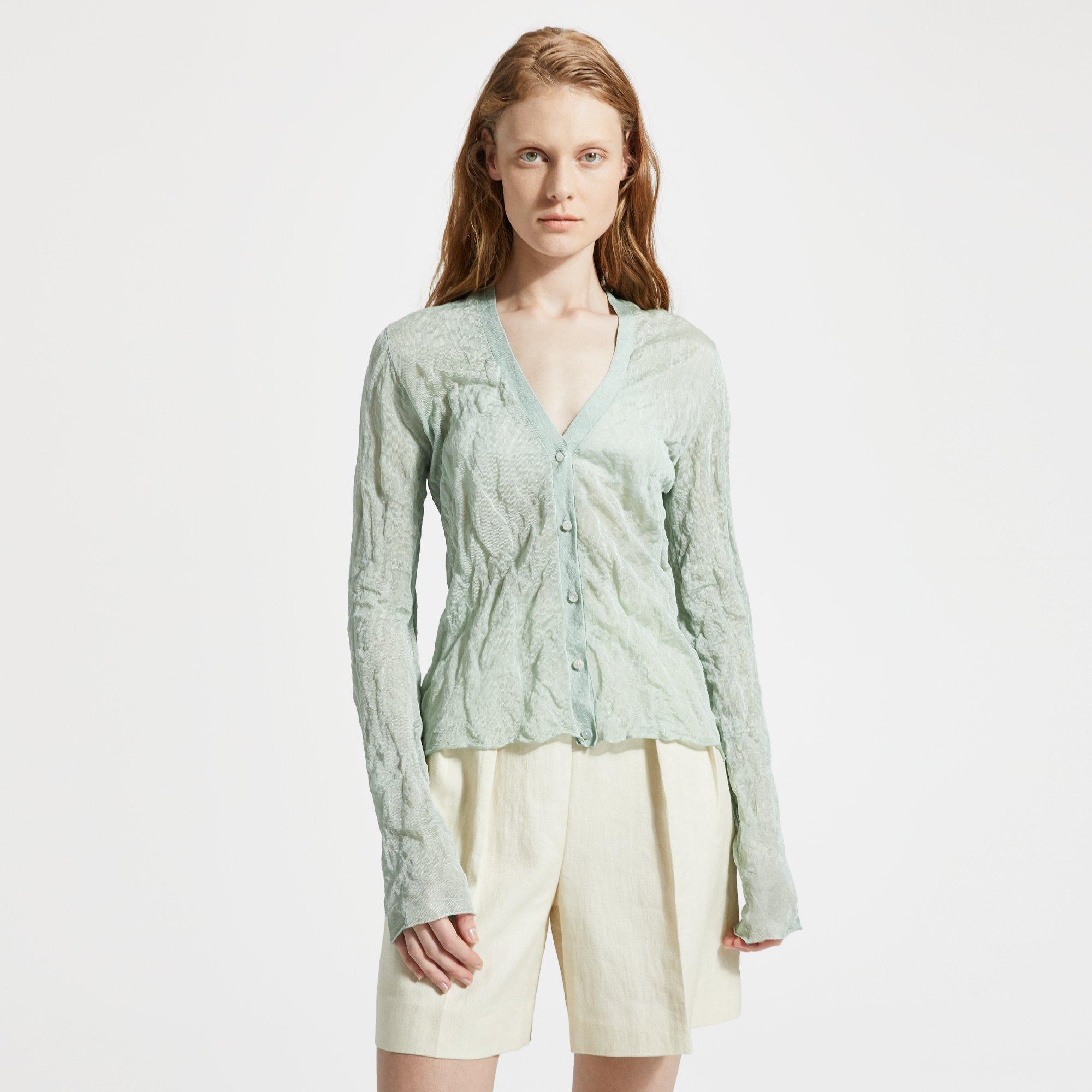 Crinkled Cardigan 0 - click to view larger image