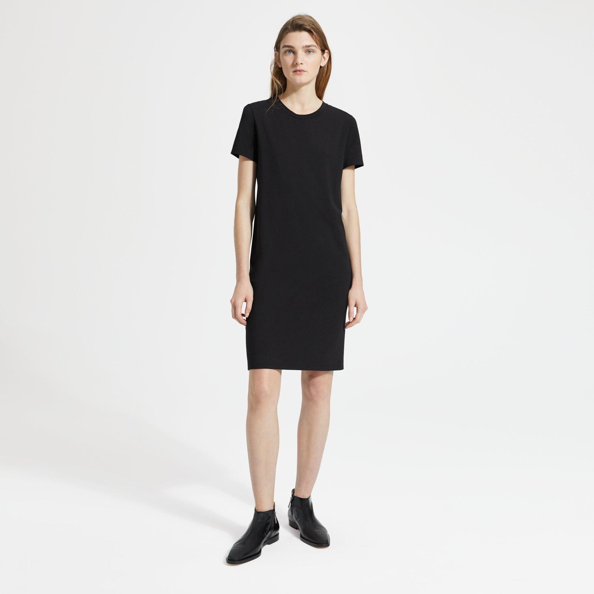 black tee dress
