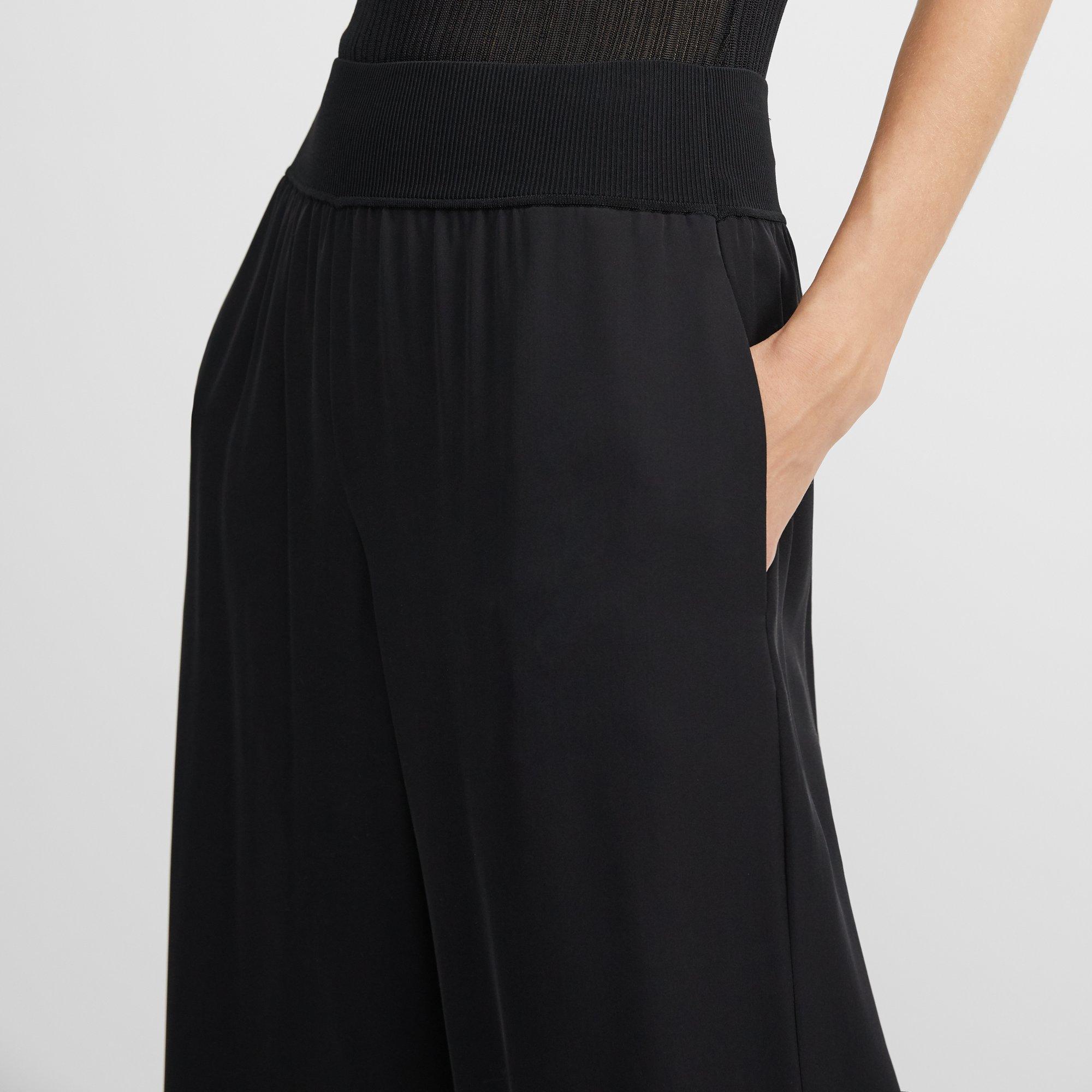 theory rib cuff silk joggers