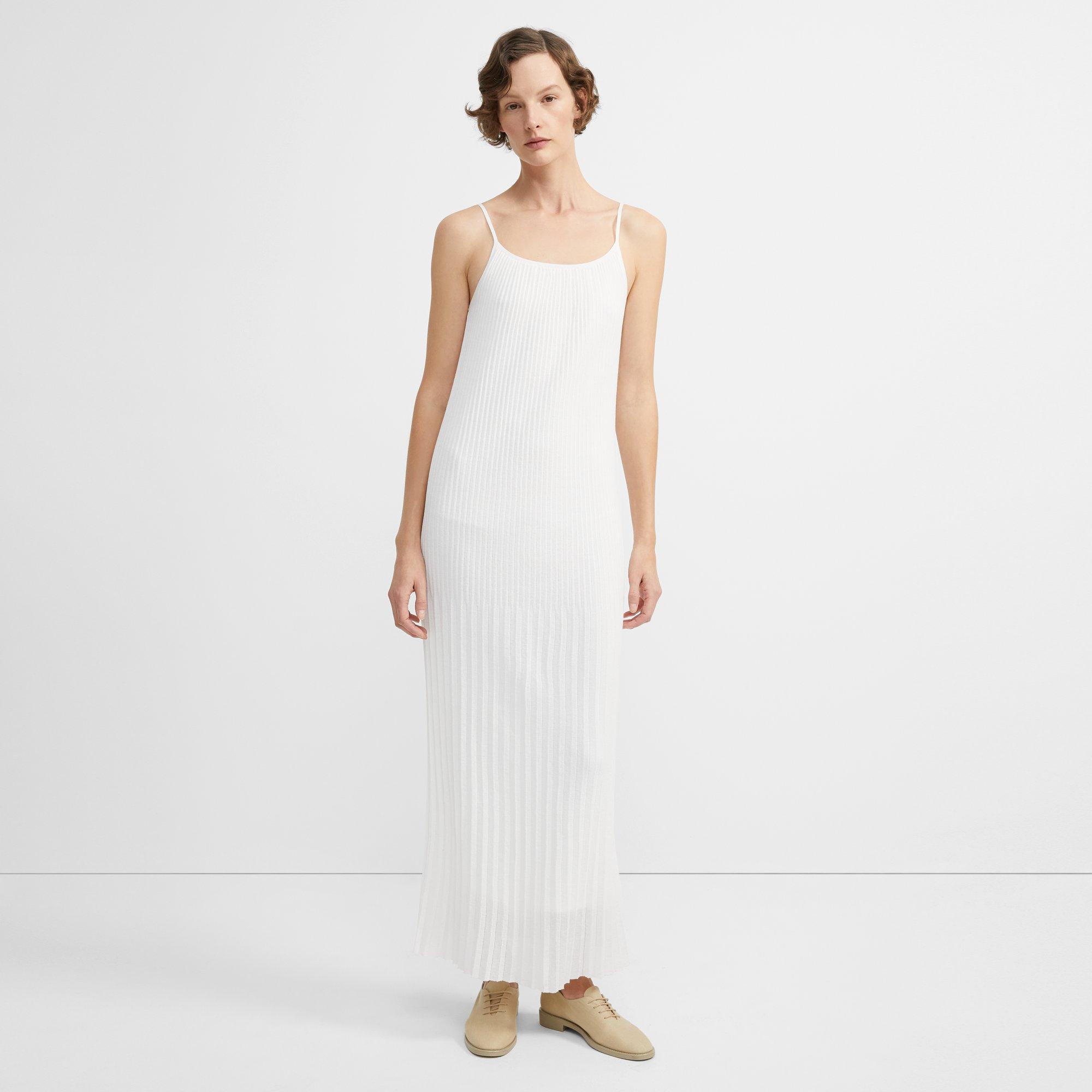 theory vinessi pleated maxi dress