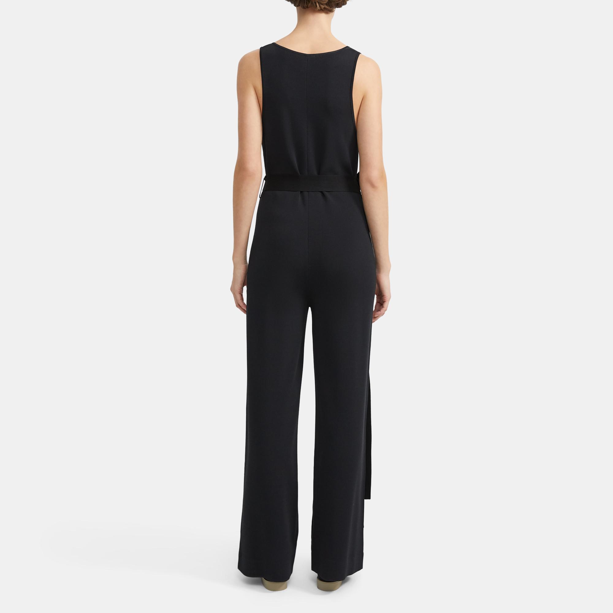 theory white jumpsuit
