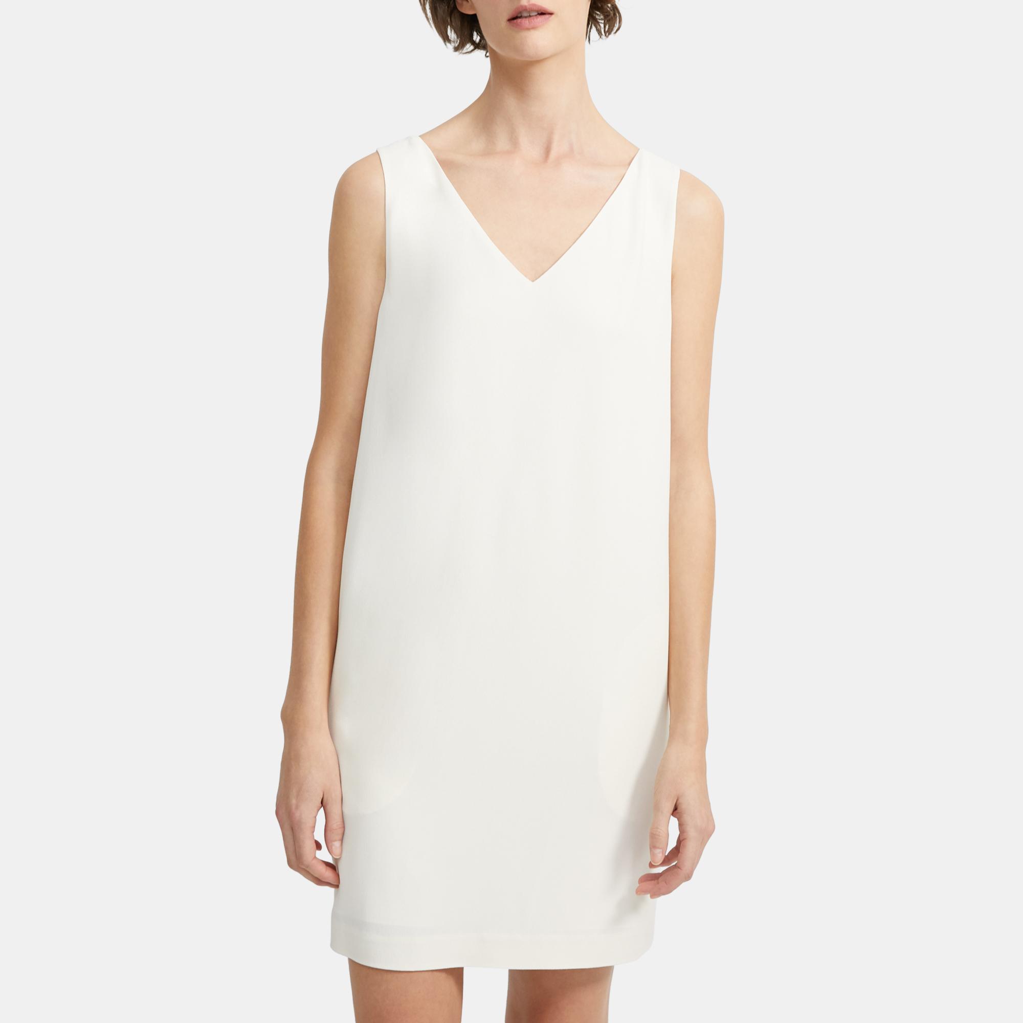 shift dress v neck