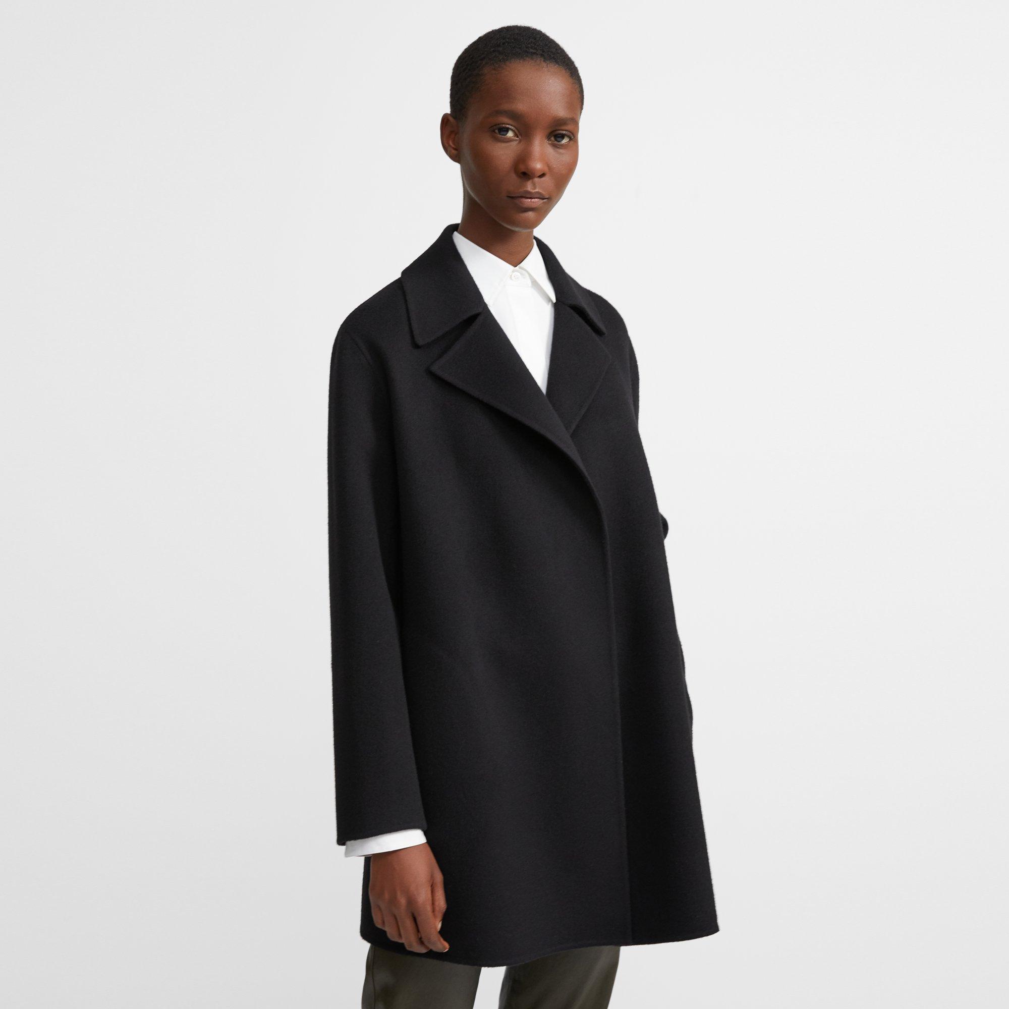 theory double faced coat