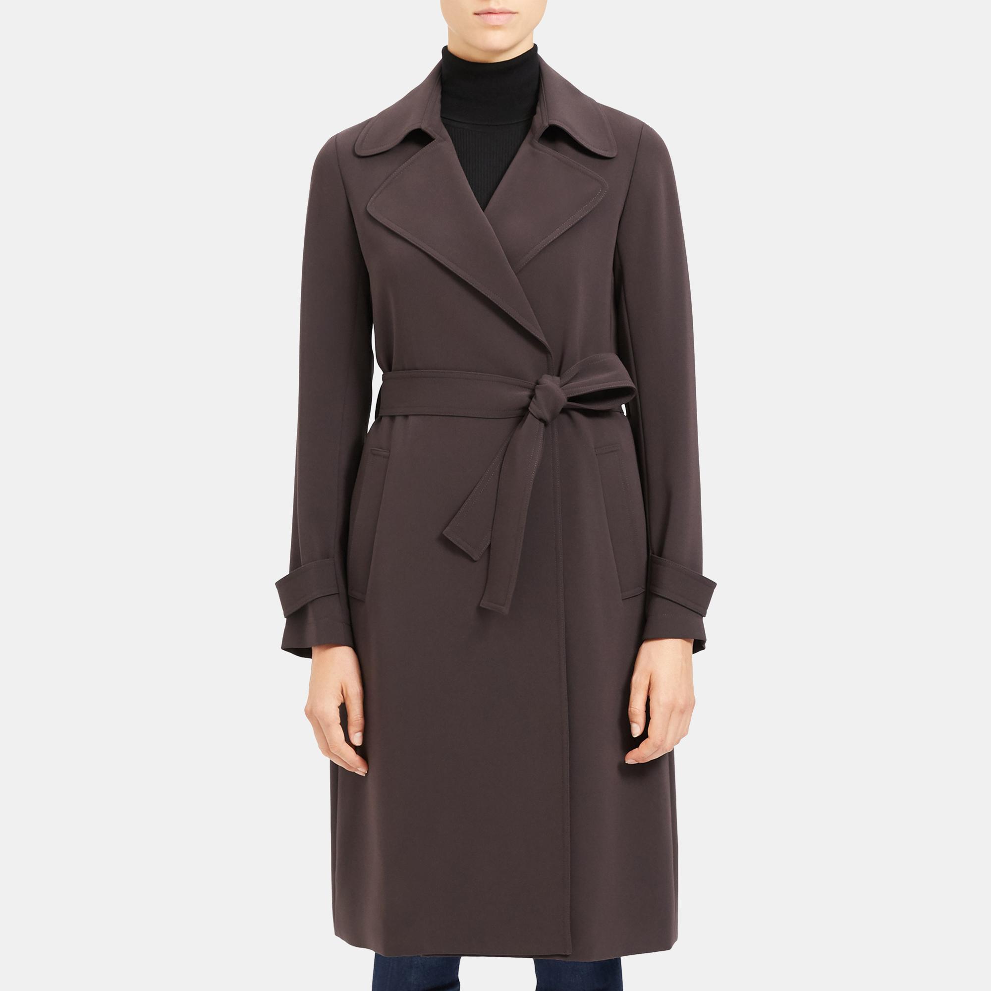 theory oaklane trench coat
