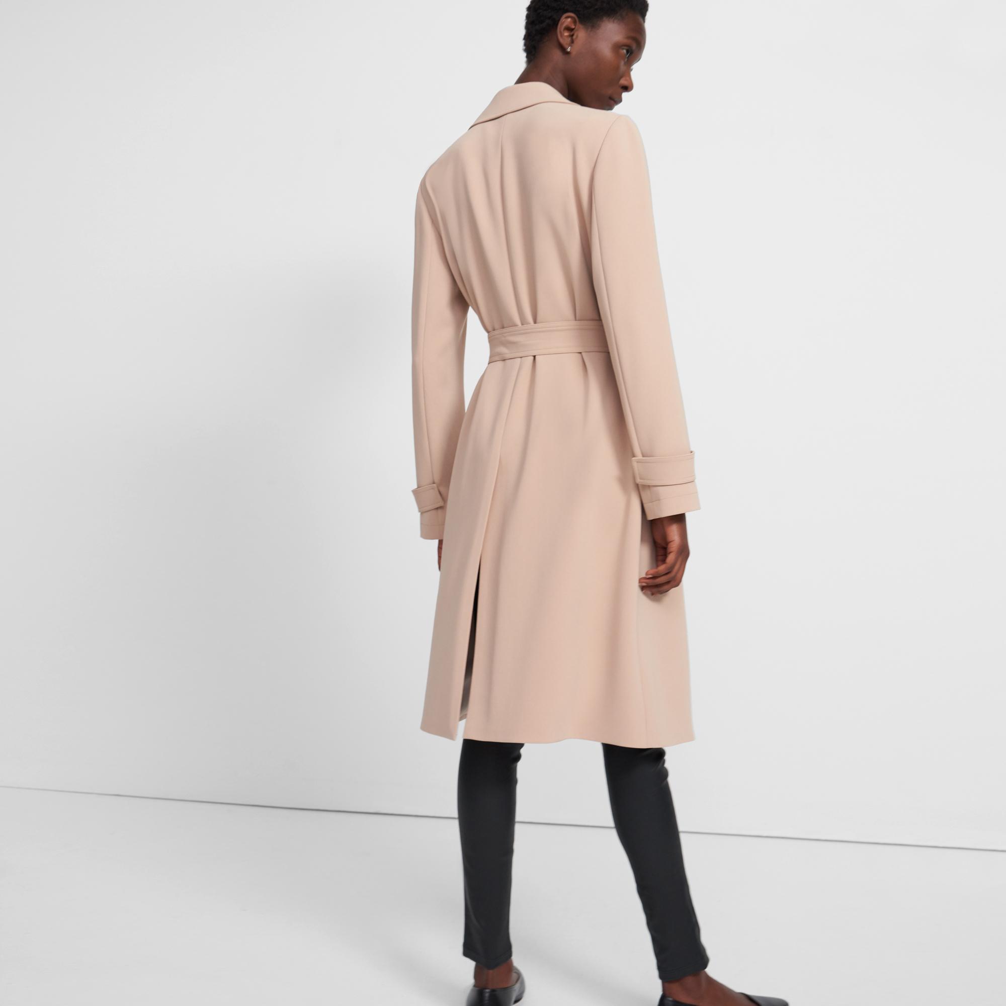 Oaklane Trench Coat in Crepe 0 - click to view larger image