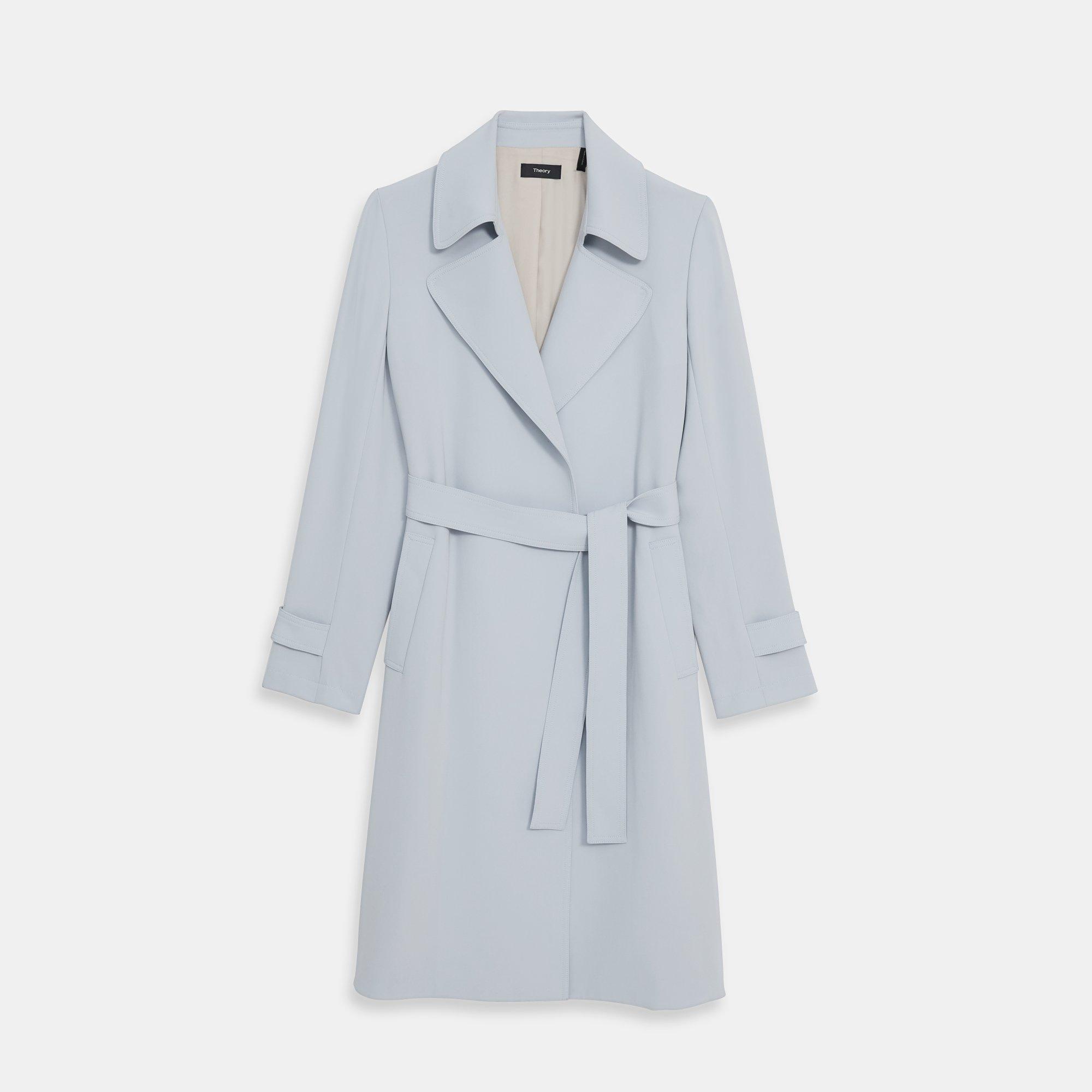 theory oaklane trench coat