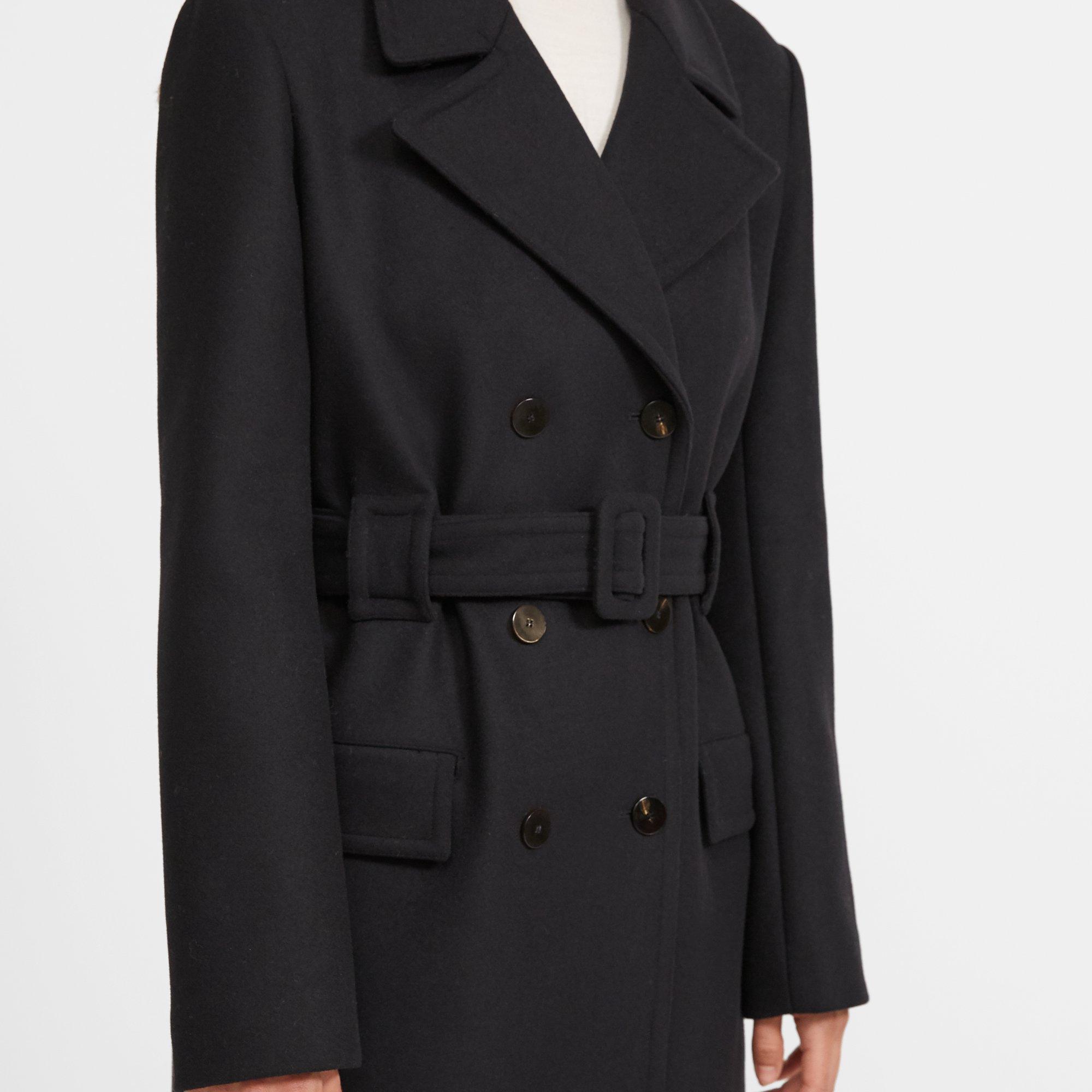 wool long peacoat