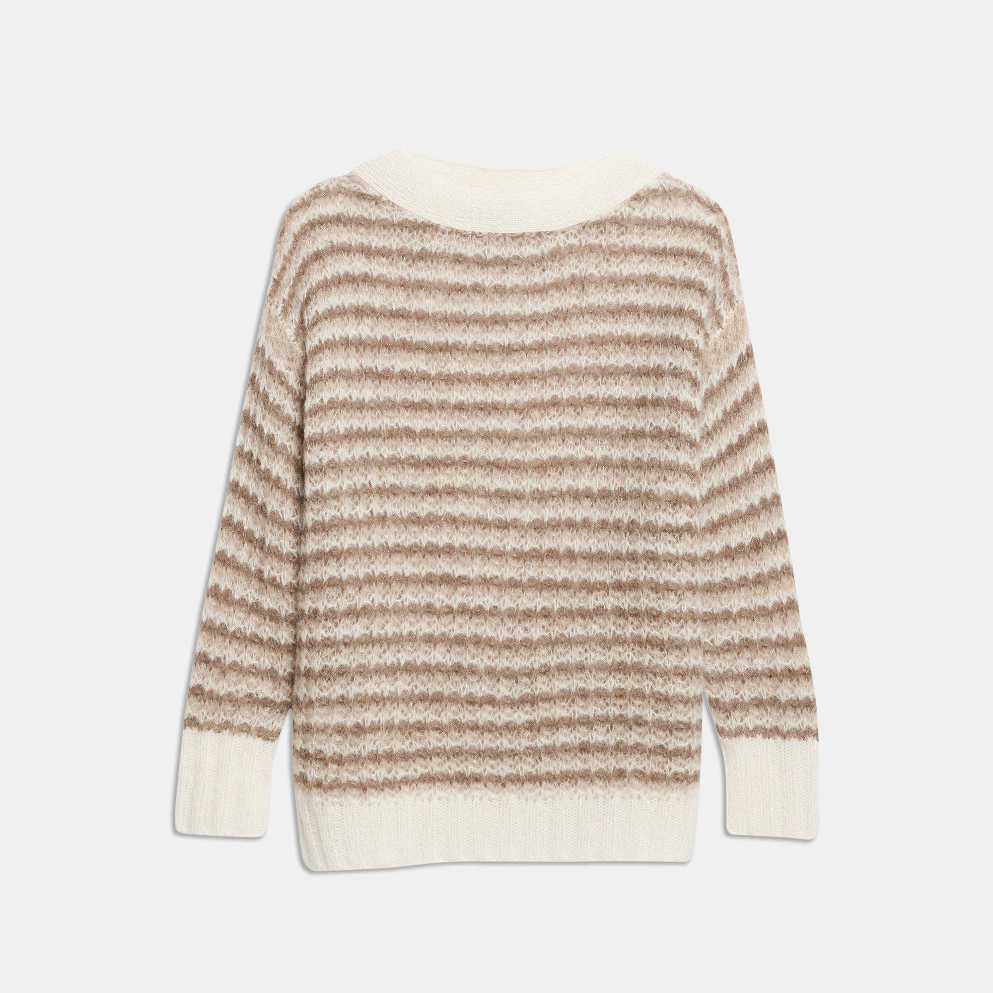 Alpaca Striped Pullover 0 - click to view larger image