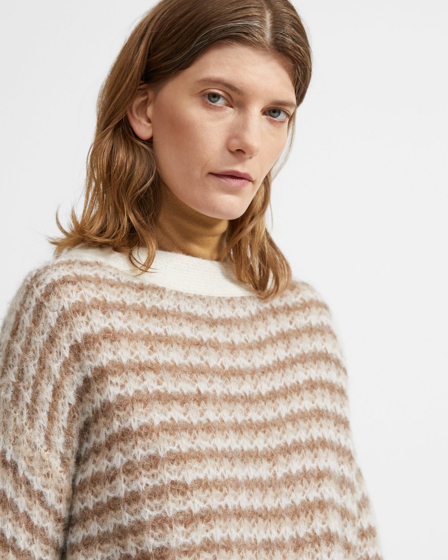 Alpaca Striped Pullover 0 - click to view larger image
