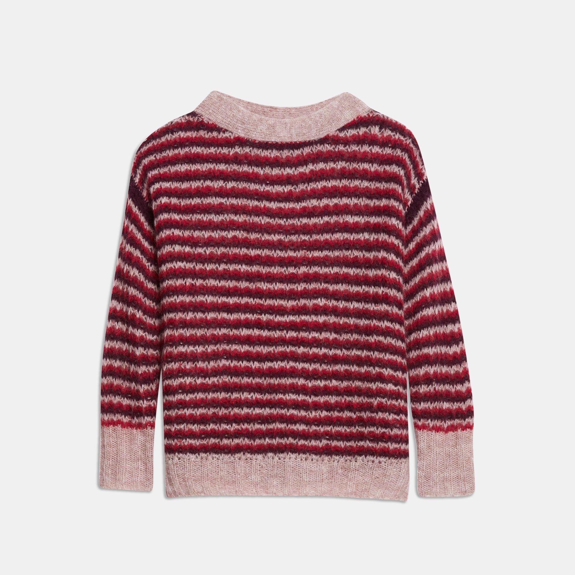 Alpaca Striped Pullover 0 - click to view larger image