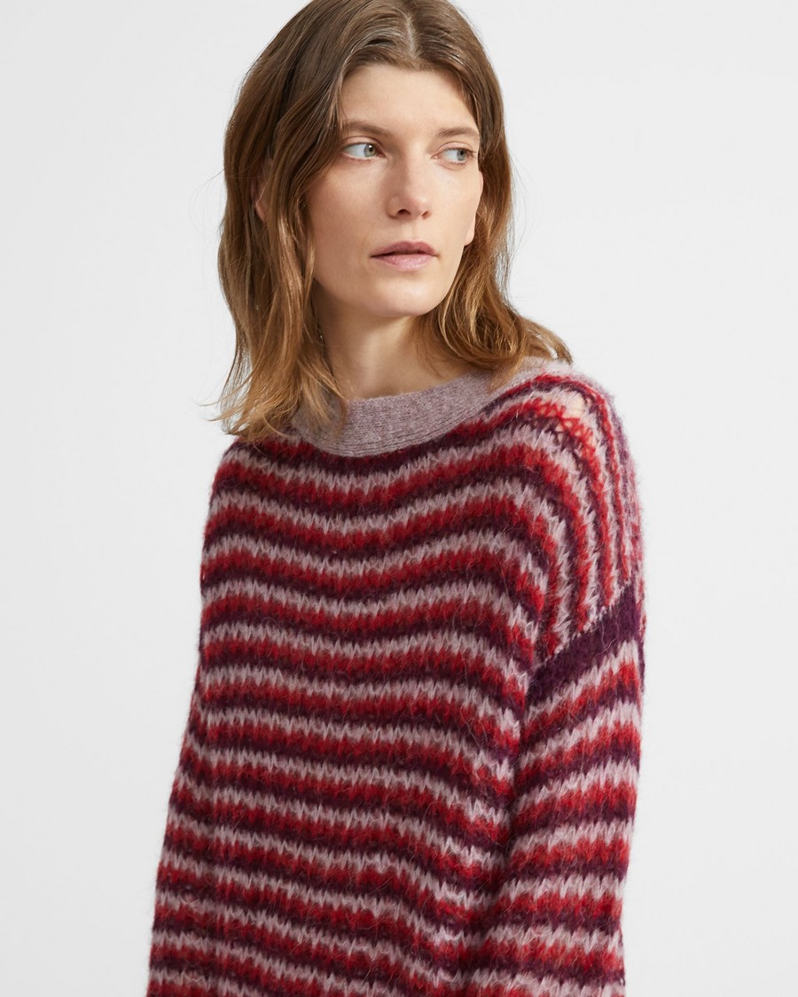 Alpaca Striped Pullover 0 - click to view larger image
