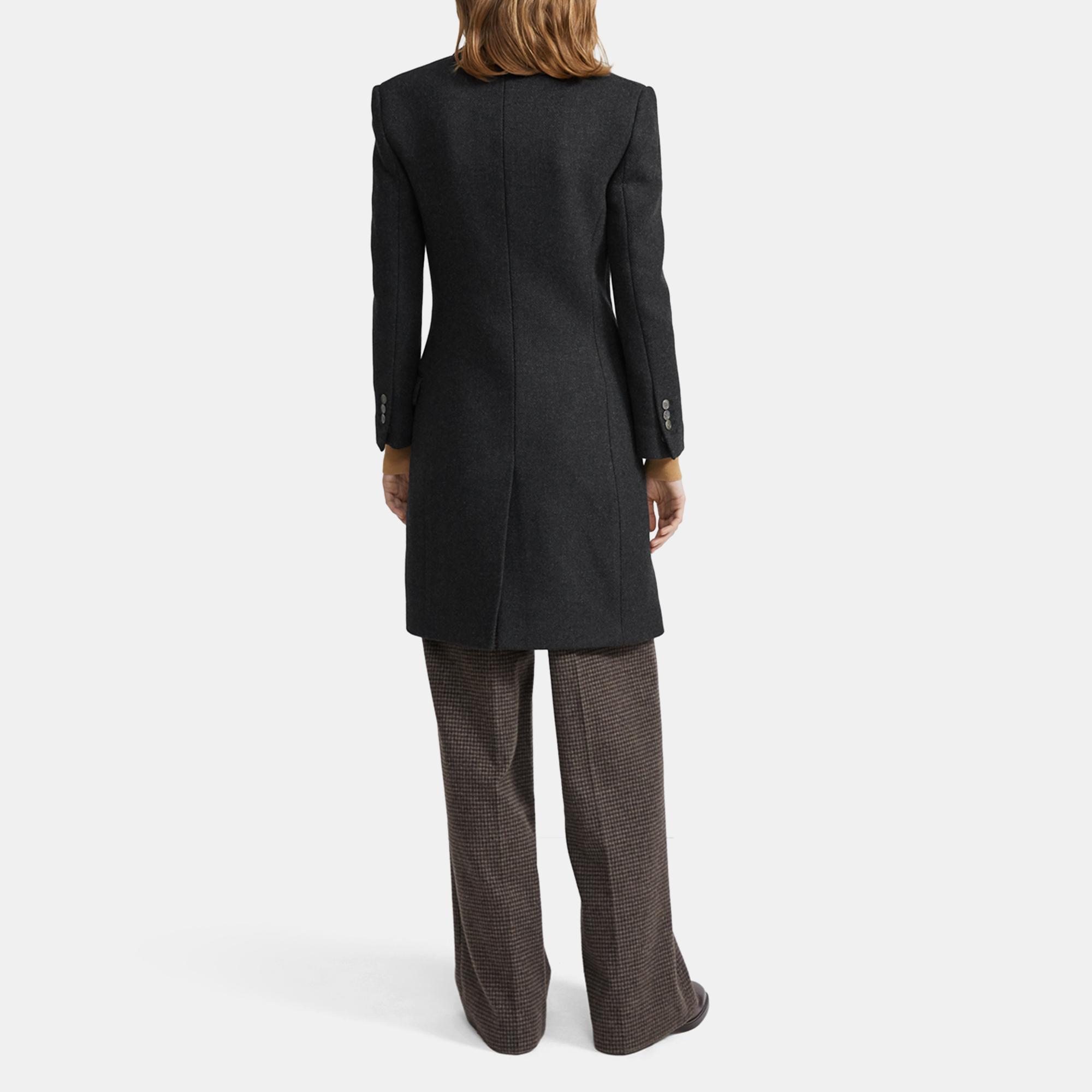 Heavy Wool Twill Tailored Coat 0 - click to view larger image