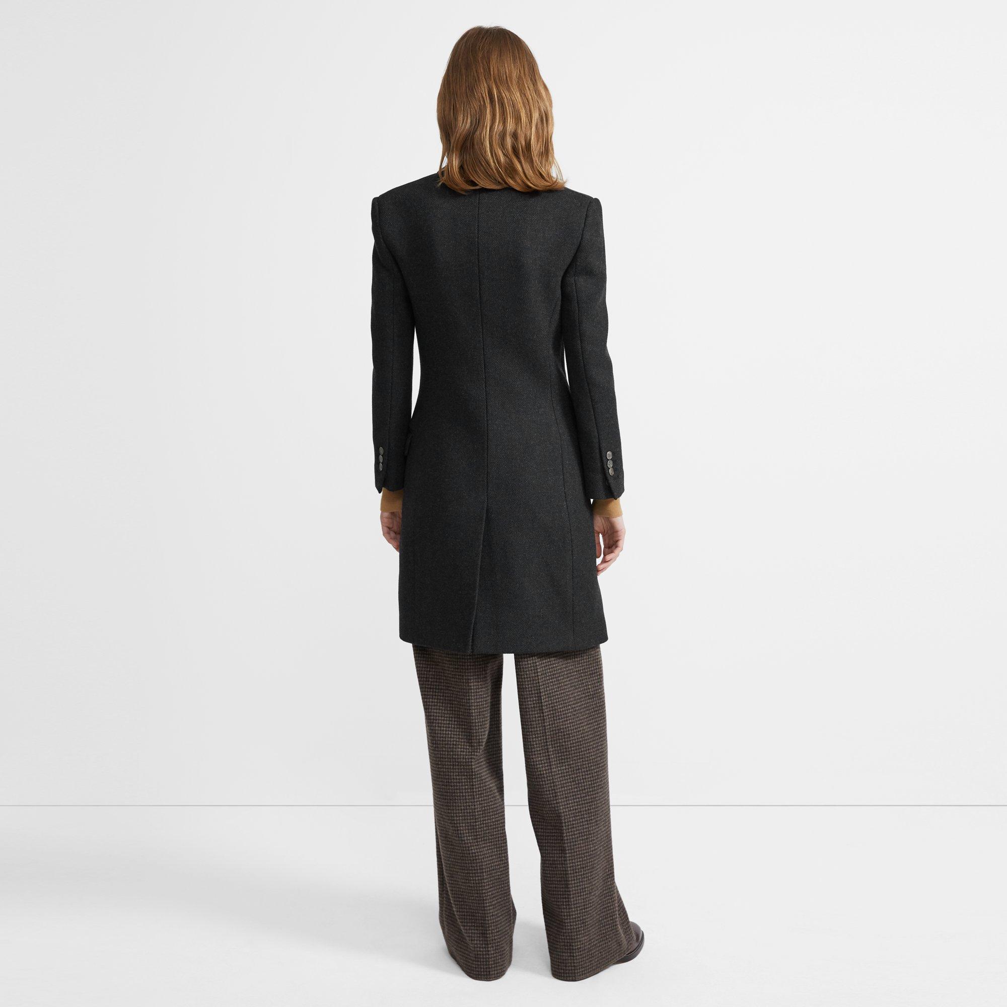 Heavy Wool Twill Tailored Coat 0 - click to view larger image