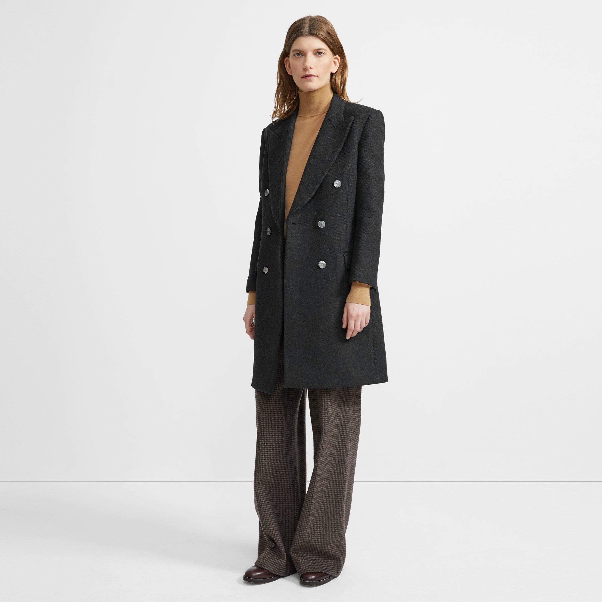 Heavy Wool Twill Tailored Coat 0 - click to view larger image
