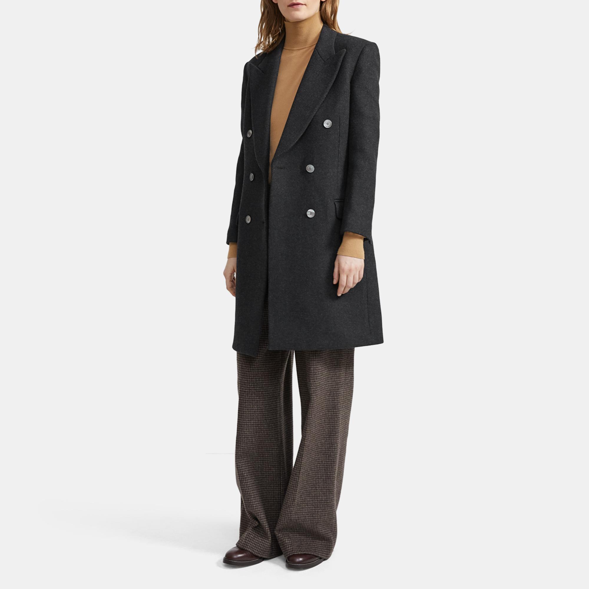 Heavy Wool Twill Tailored Coat 0 - click to view larger image