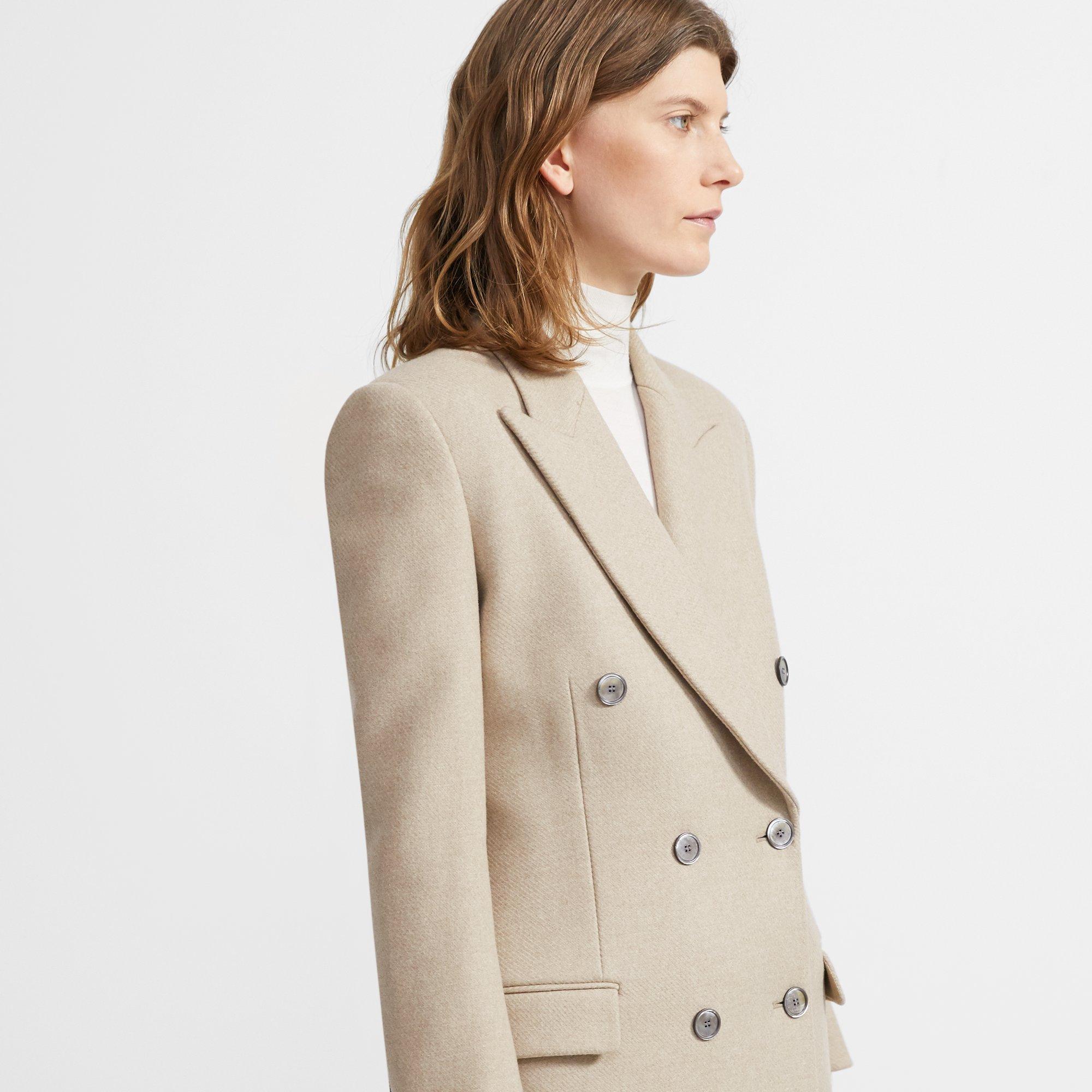 Heavy Wool Twill Tailored Coat 0 - click to view larger image