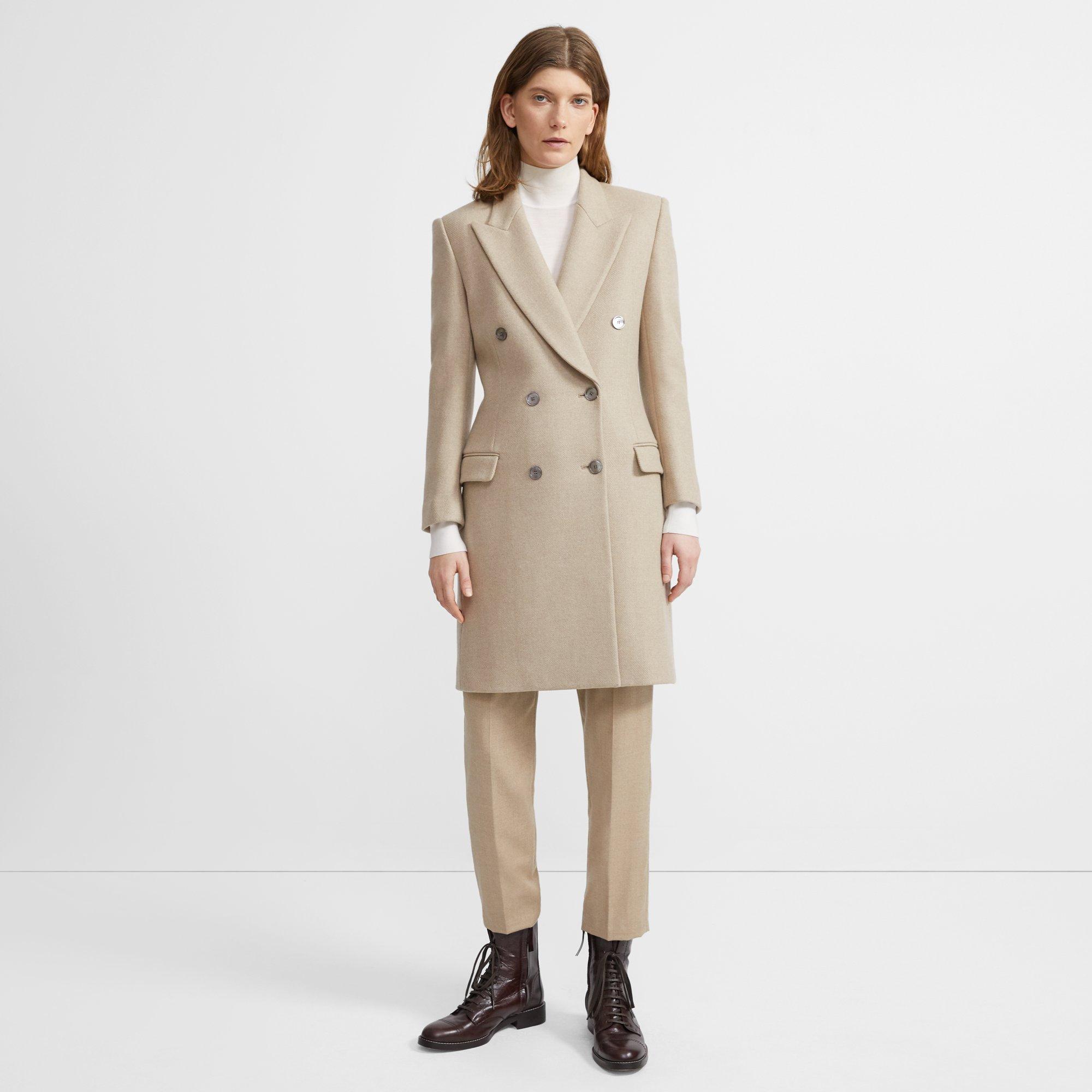 Heavy Wool Twill Tailored Coat 0 - click to view larger image
