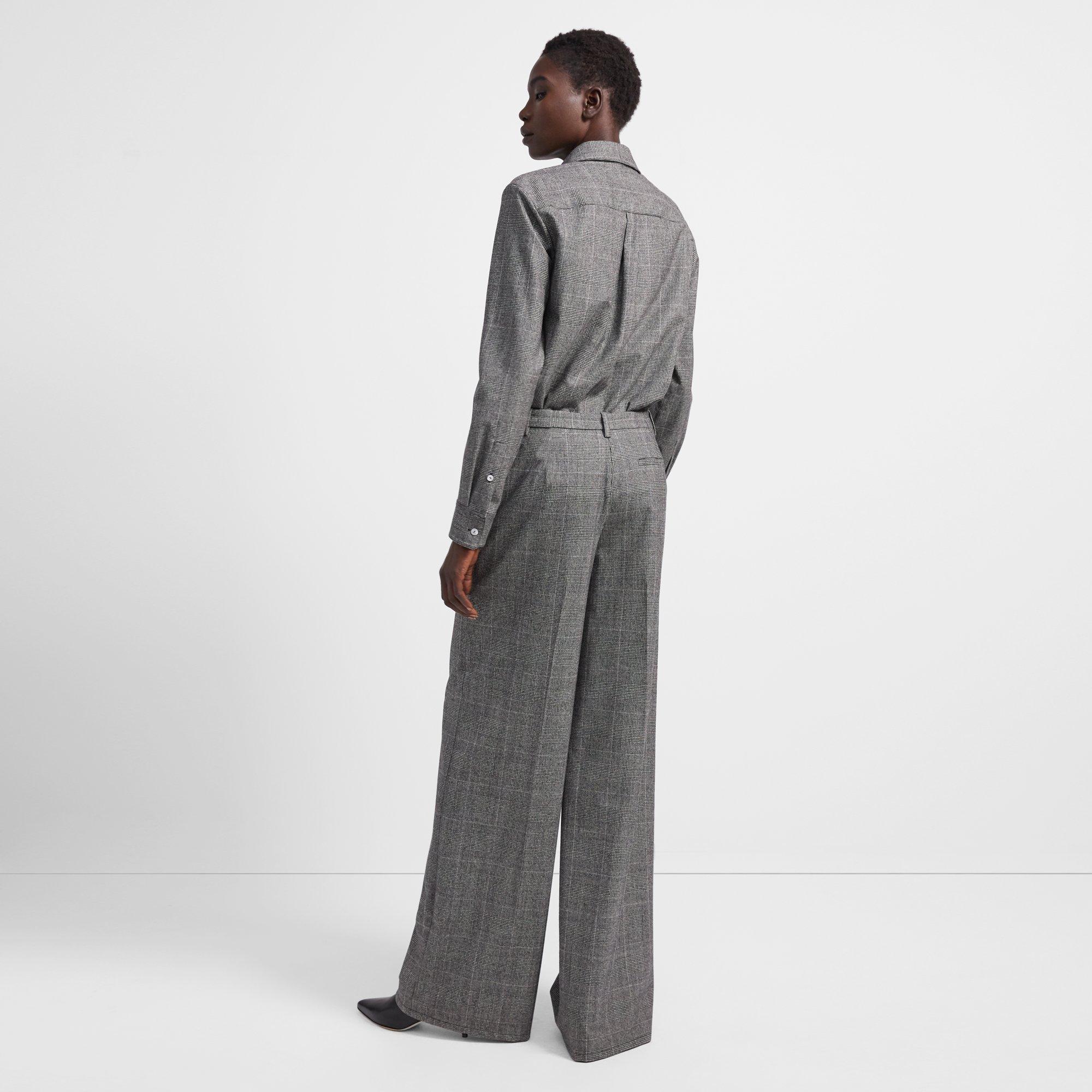 Wide Trouser in Wales Flannel 0 - click to view larger image