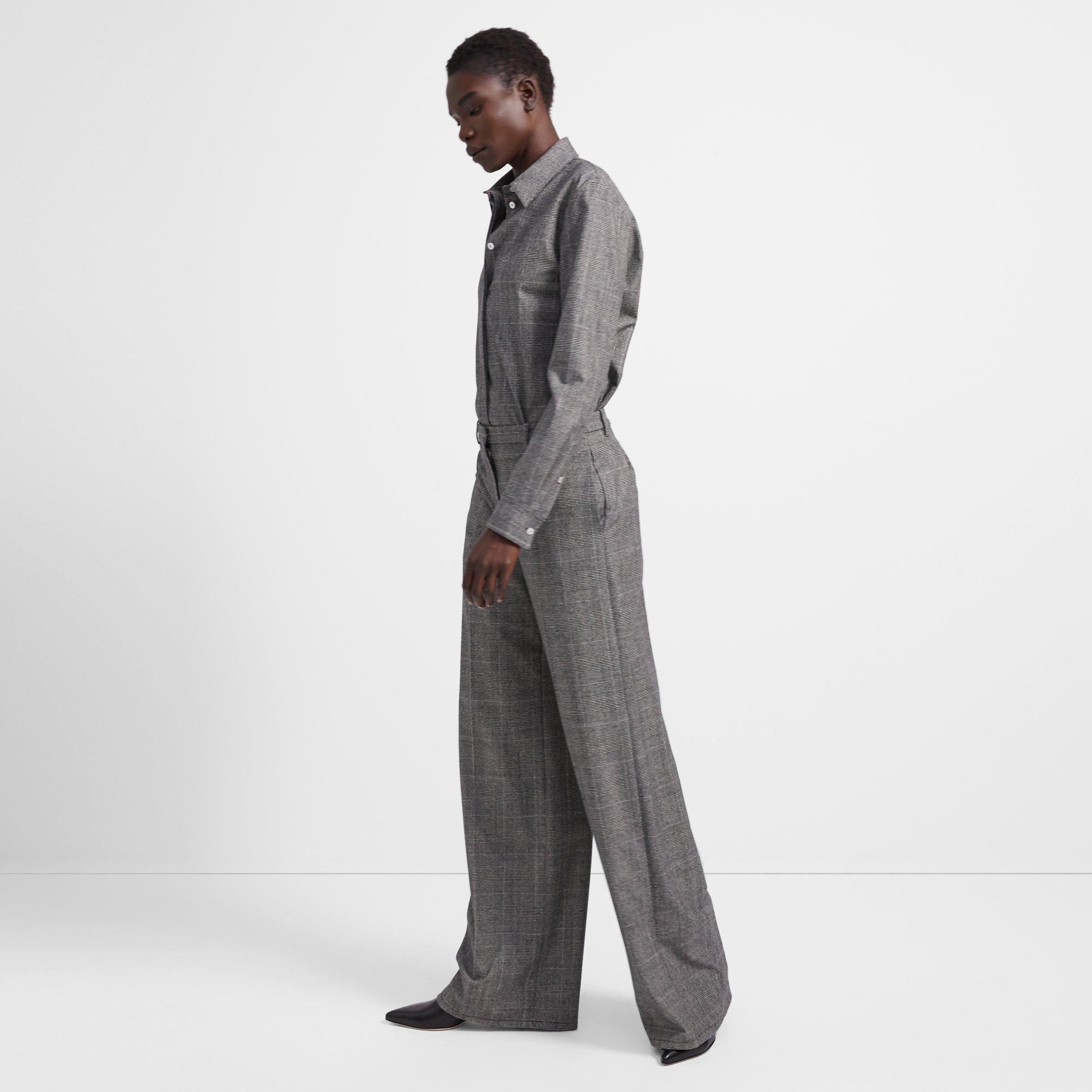 Wide Trouser in Wales Flannel 0 - click to view larger image