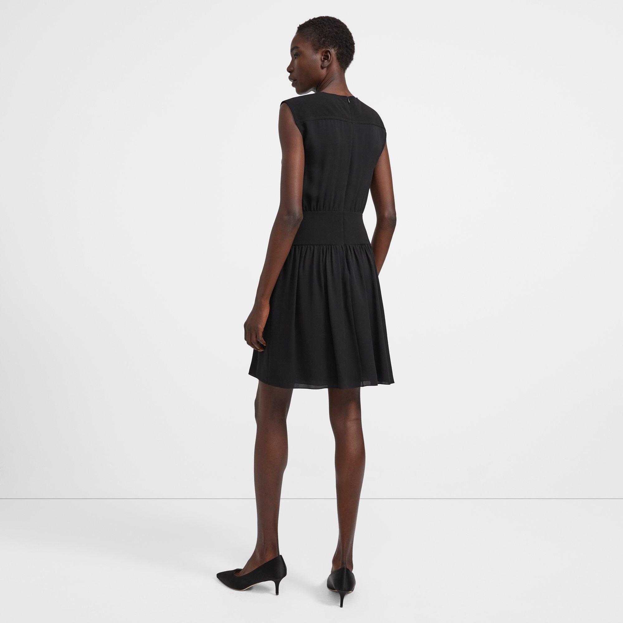 Blouson Dress in Silk 0 - click to view larger image
