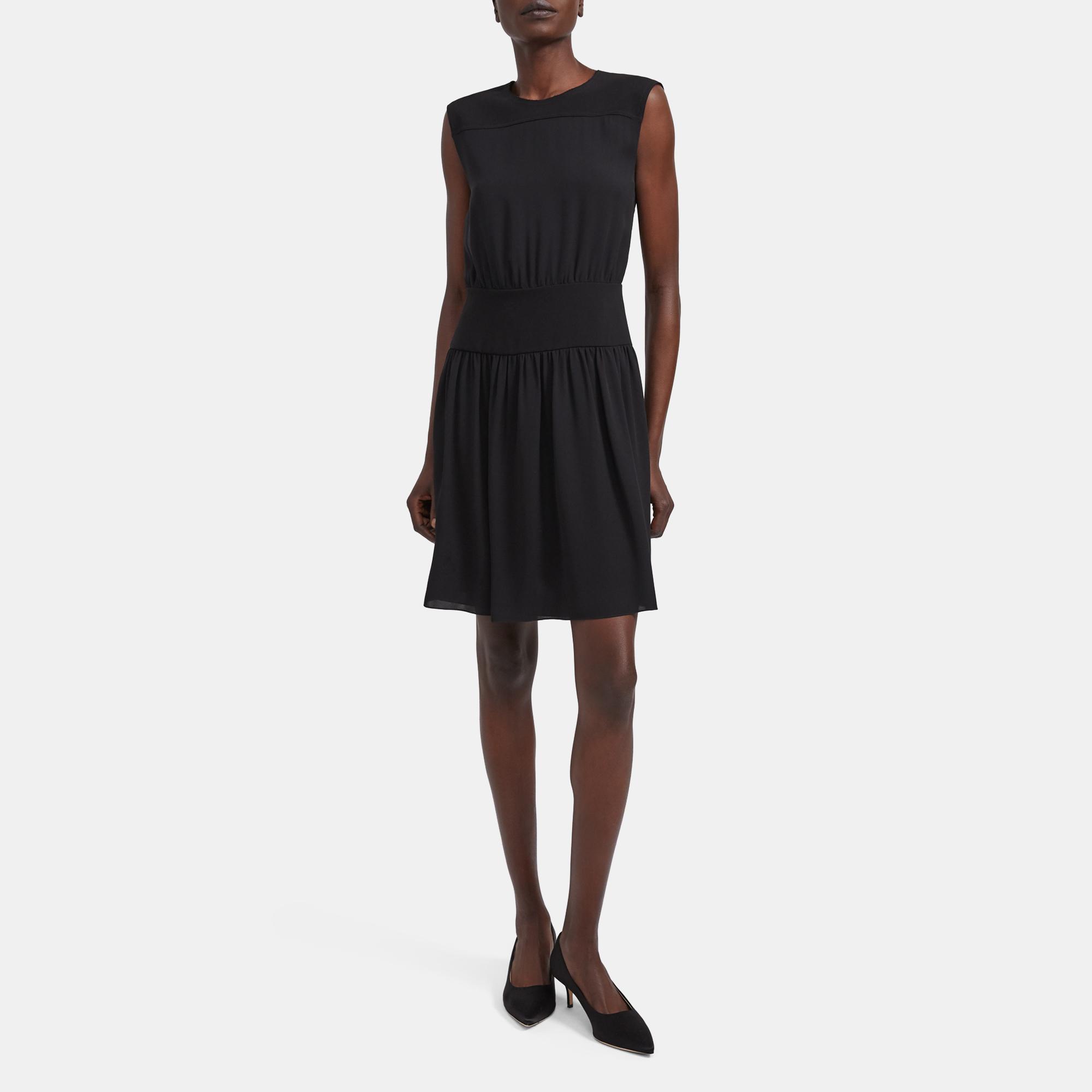 Blouson Dress in Silk 0 - click to view larger image
