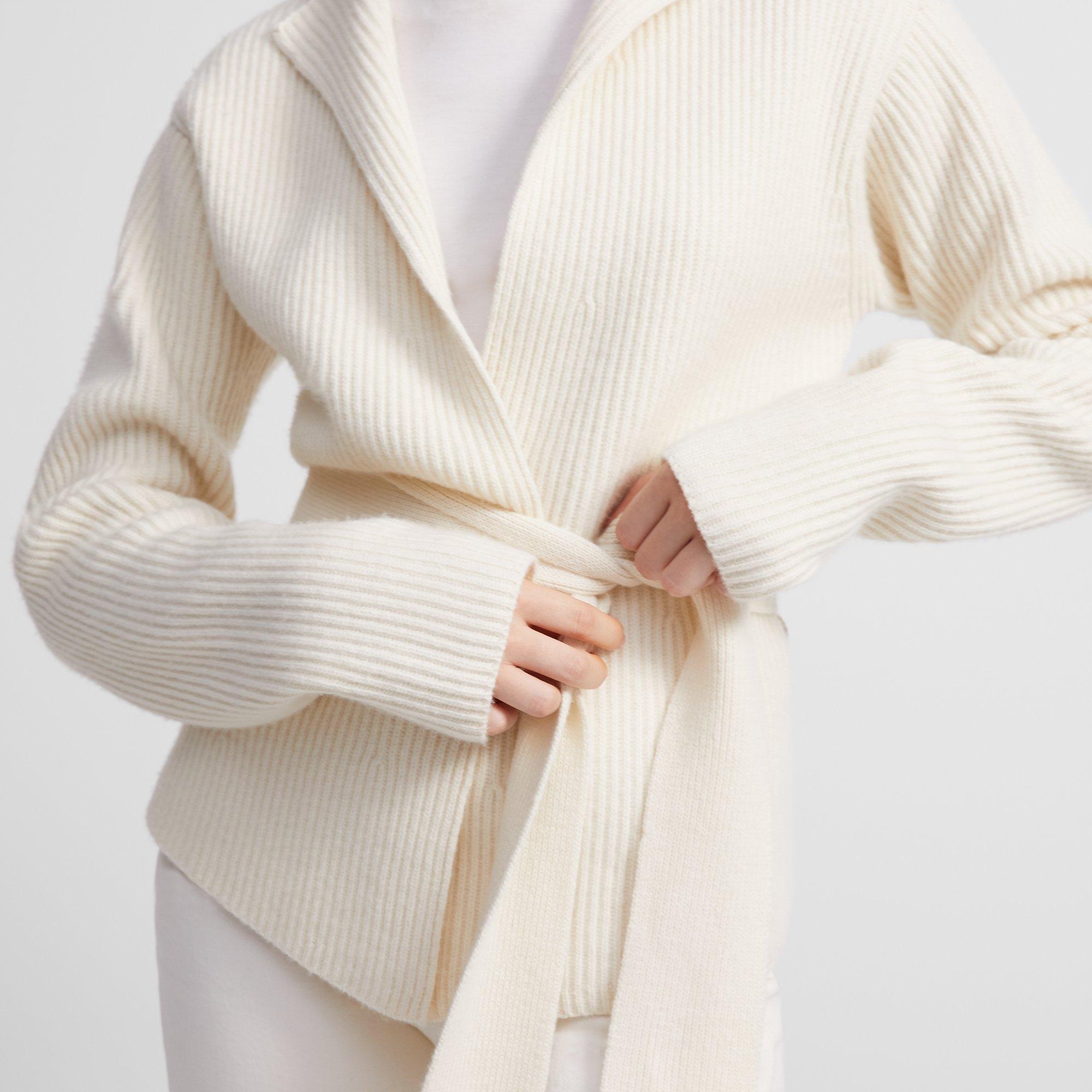 Felted Wool-Cashmere Jacket with Belt 0 - click to view larger image