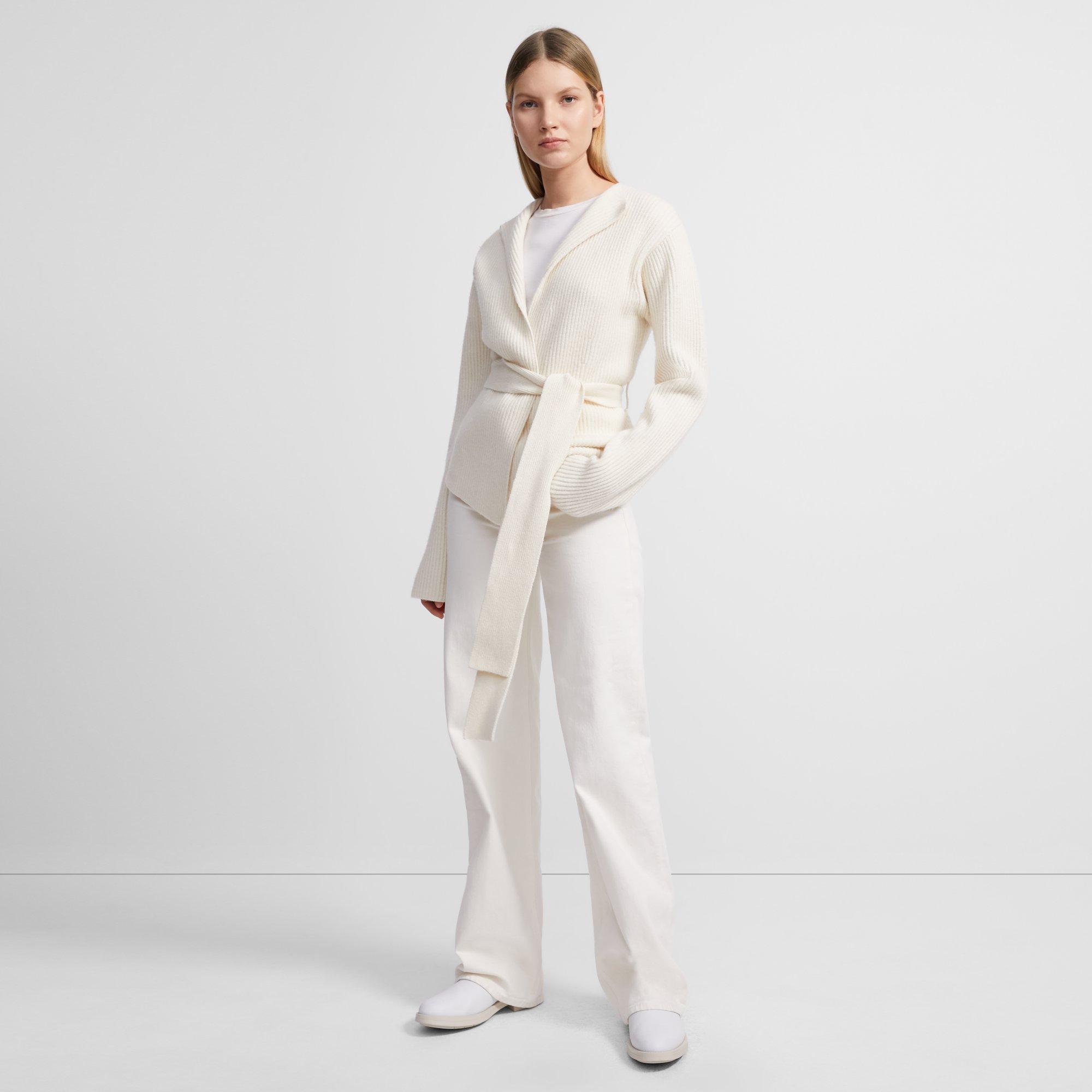 Felted Wool-Cashmere Jacket with Belt 0 - click to view larger image