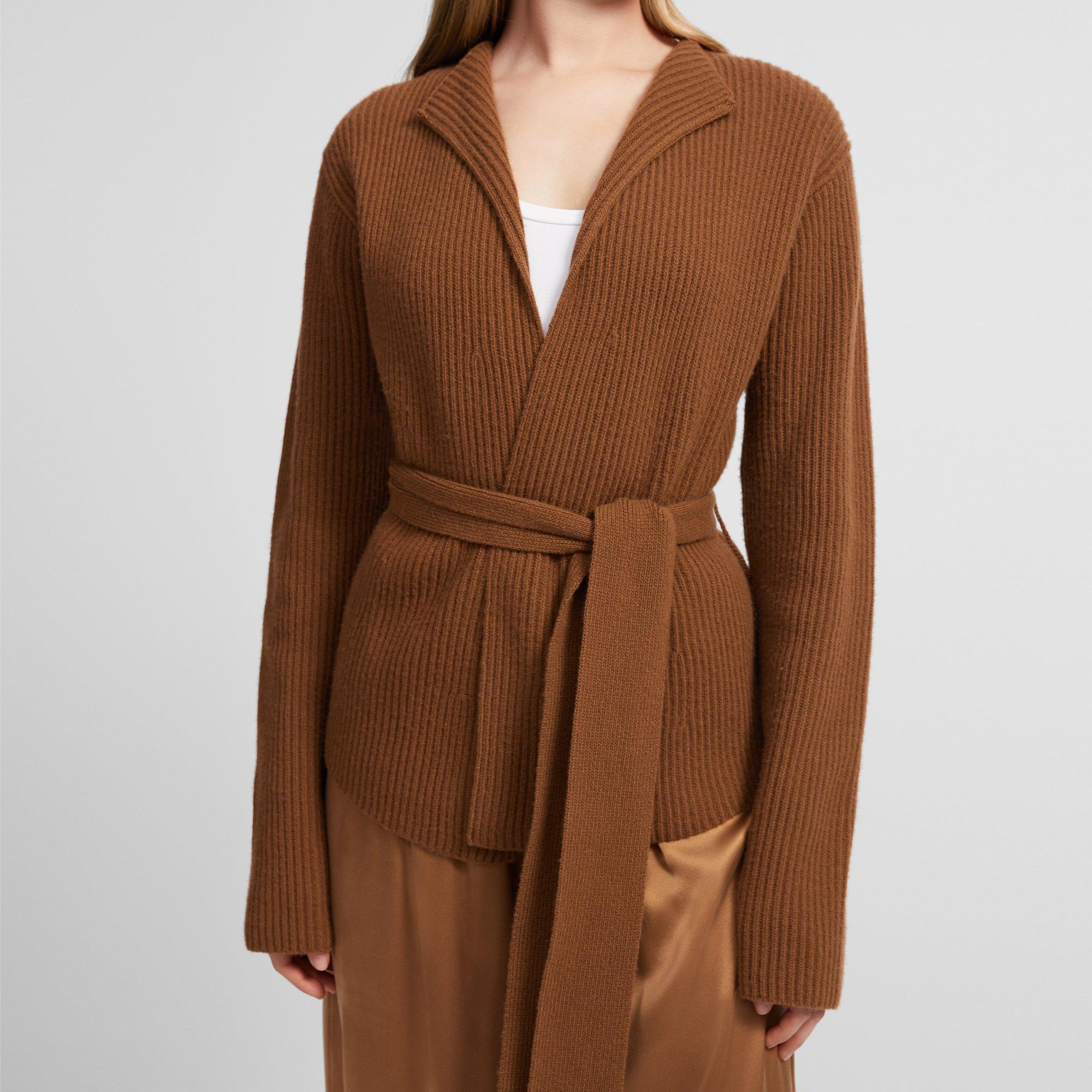 Felted Wool-Cashmere Jacket with Belt 0 - click to view larger image