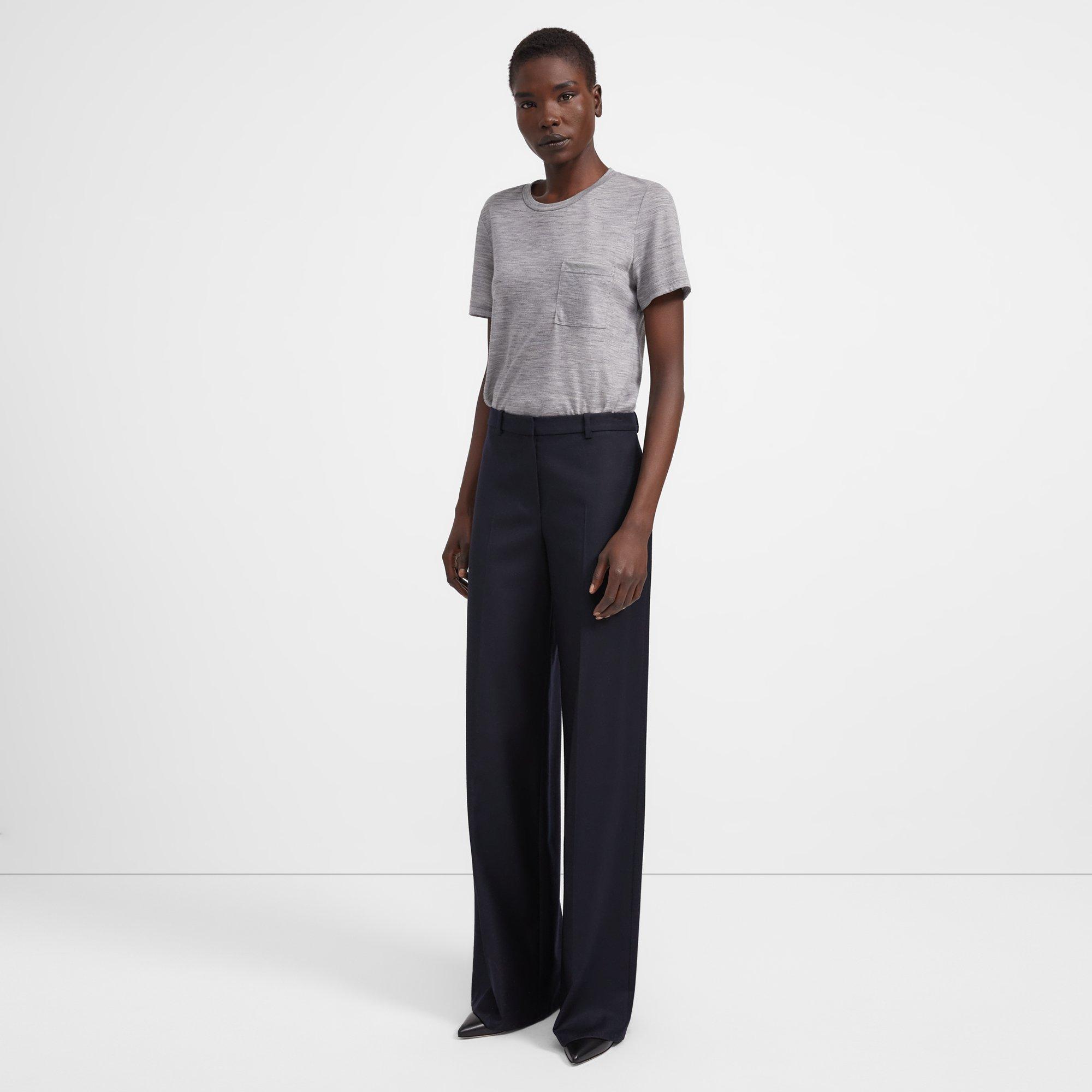 Easy Pocket Tee in Wool Jersey 0 - click to view larger image