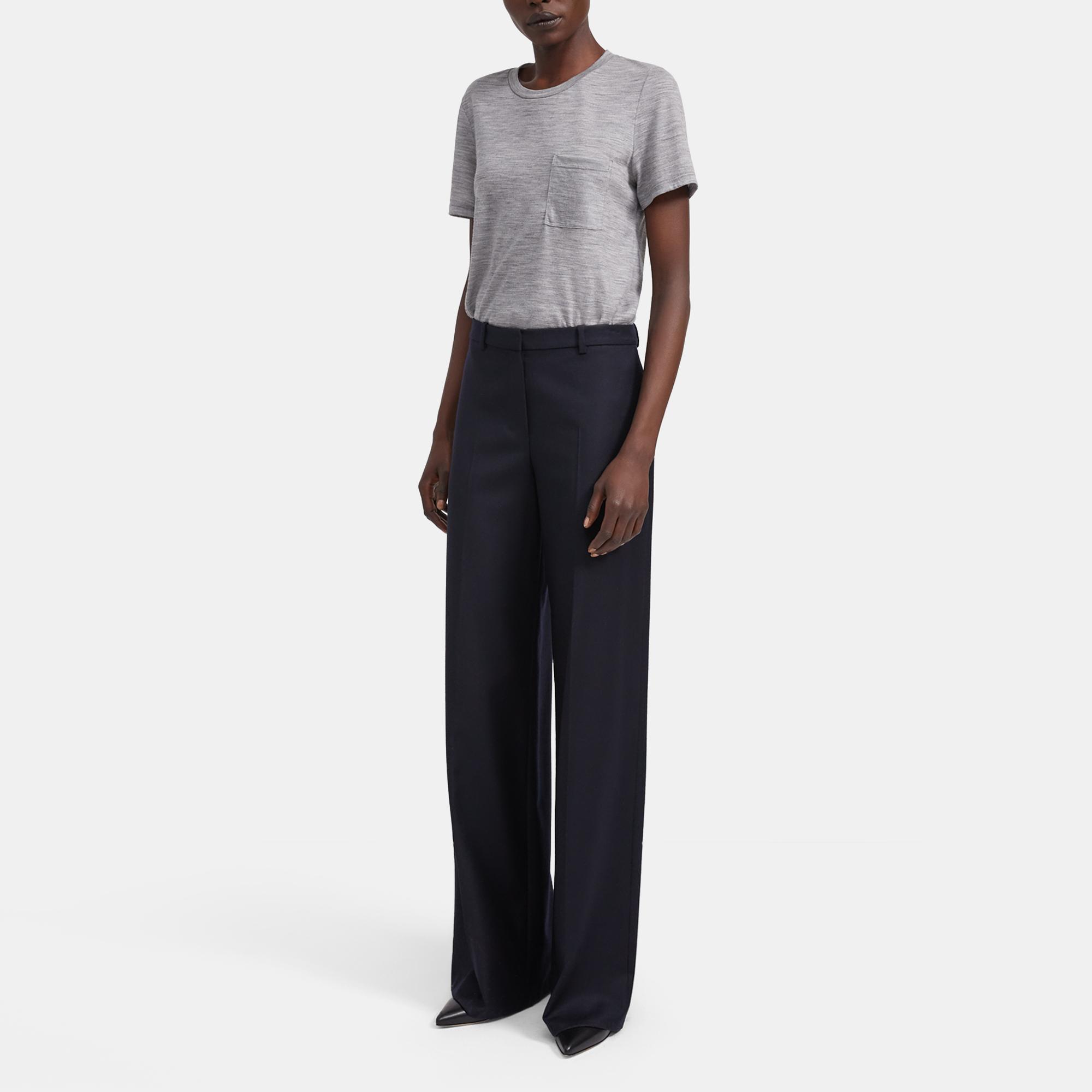 Easy Pocket Tee in Wool Jersey 0 - click to view larger image